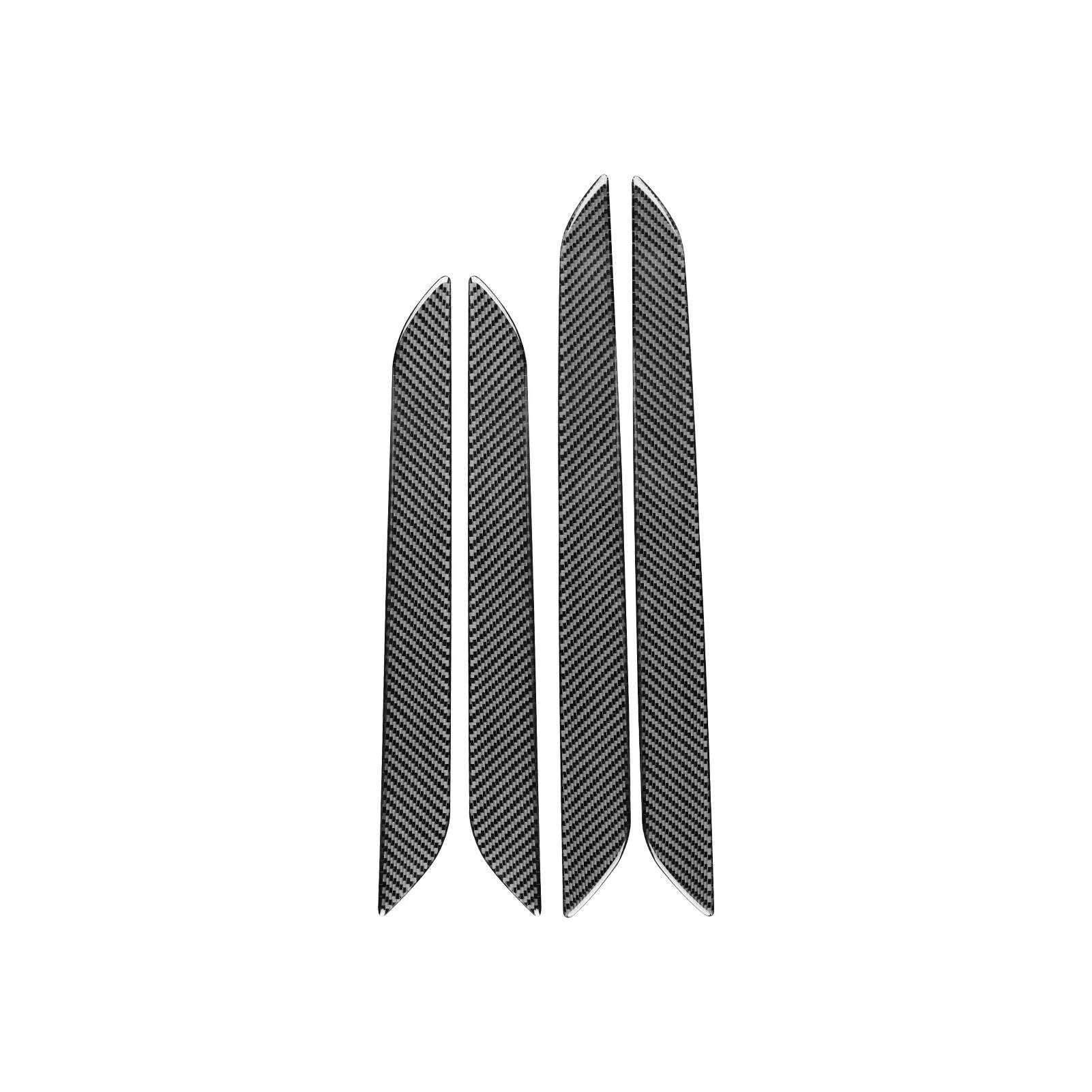 Qibbei One Color Car Door Inner Panel Decoration Cover Trim Sticker Decal Carbon Fiber 4Pcs For Audi Q3 2013 2014 2015 2016 2017 2018 Stickers