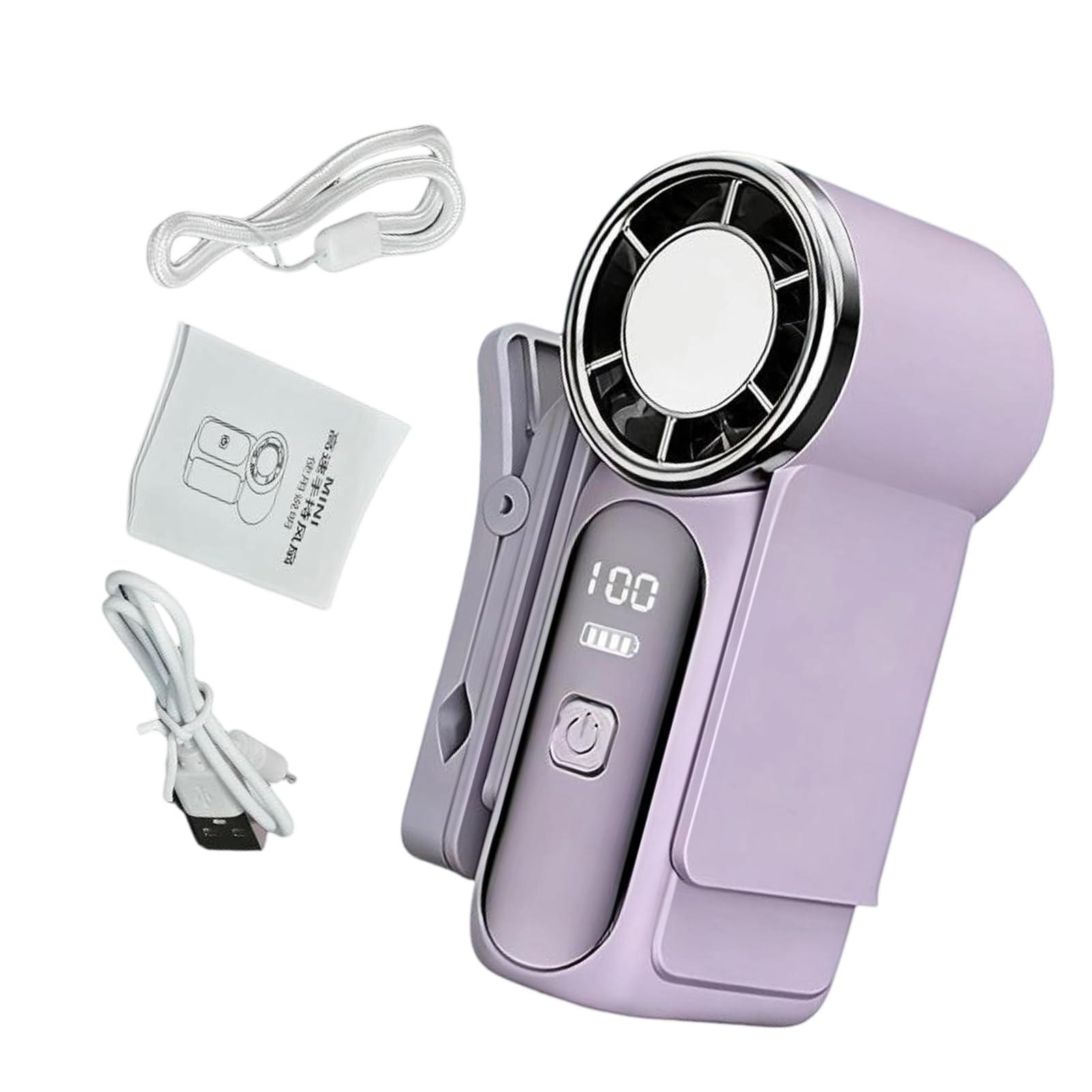 MURYE Quiet Operate Portable Clip Fan Rechargeable Low Outdoor Clip Umbrella Fan for Outdoor Sports Enduring High Speed Small