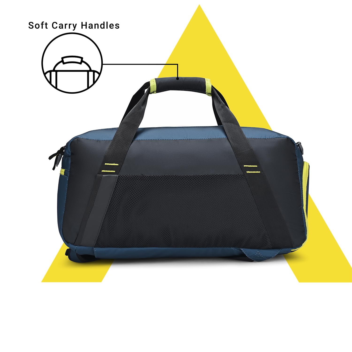 Aristocrat Power Polyester 52cm Gym Duffle Bag for Men and Women with Multiple Pockets and Separate Shoe Compartment for Travel, Sports and Workouts (Blue) 2