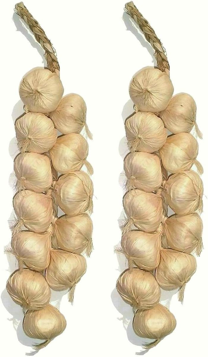 Neuhaus Decor 2 x 20 Garlic Strings, Artificial Vegetables