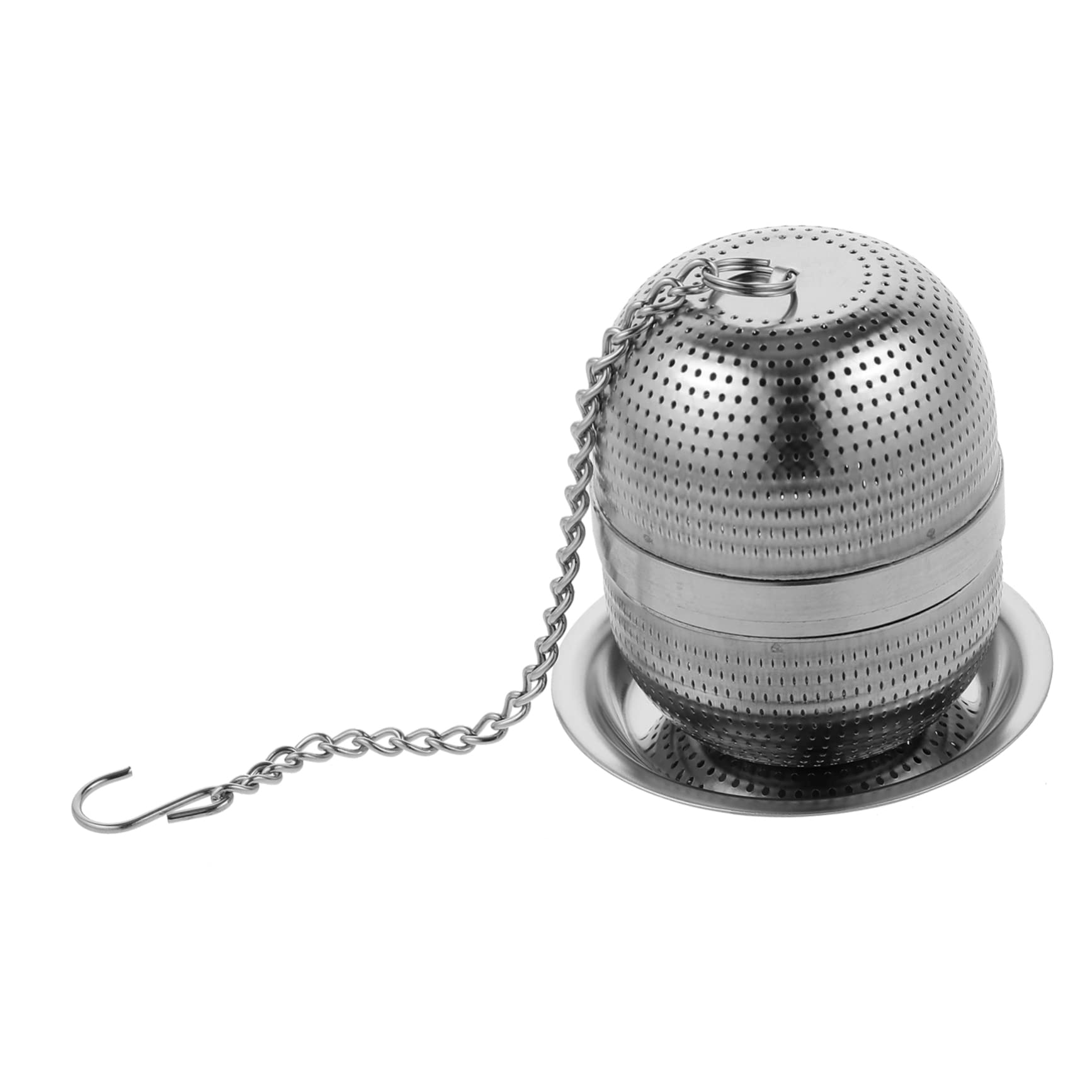 TOPPERFUN Loose Tea Infuser Stainless Steel Tea Strainer Ball with Drip Tray Reusable Cup Strainer for Home Office Use for Tea Fruit Tea