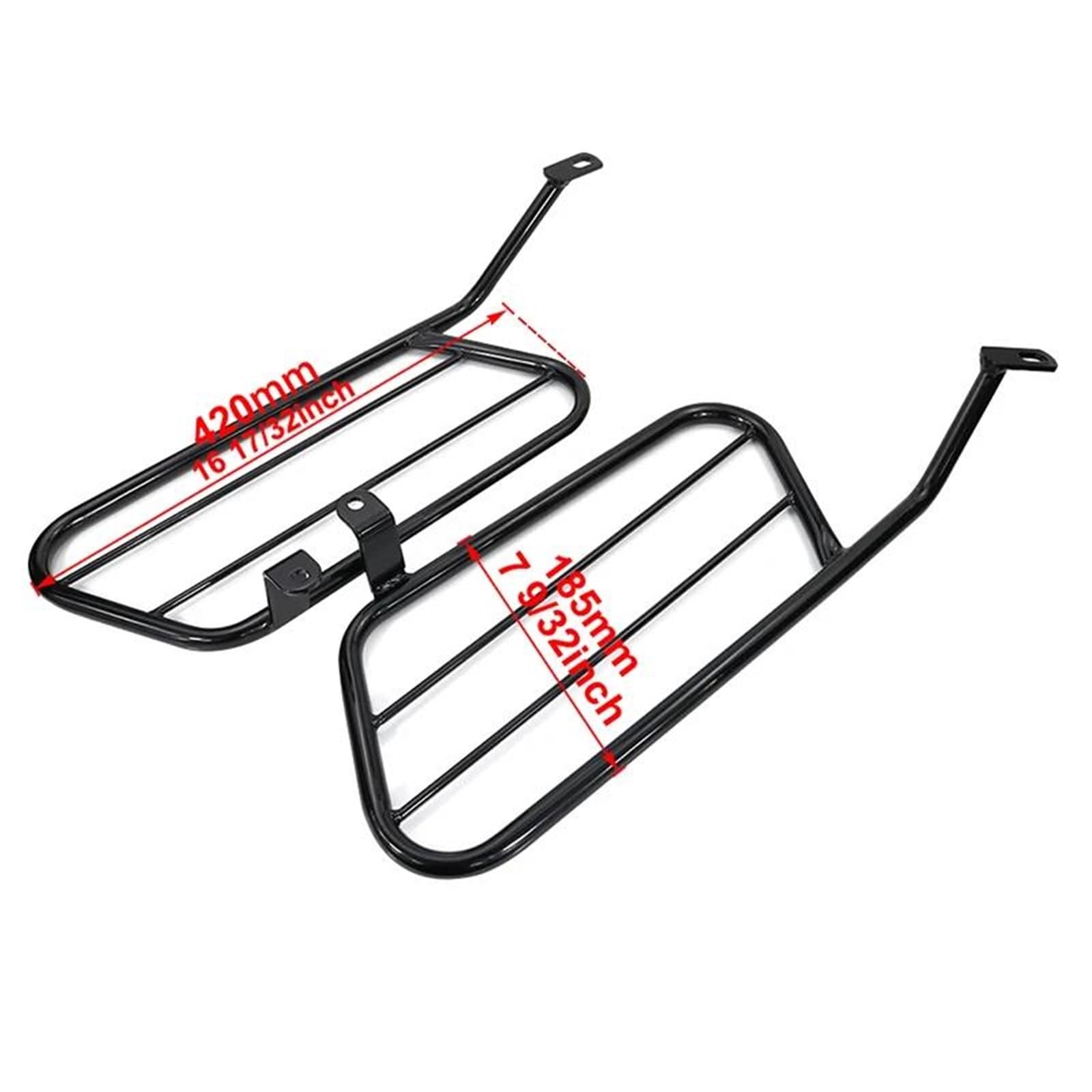 estantes Laterales Soporte Maletero Equipaje Bastidores Alforjas para KLR650 1987-2018 | Portaequipajes laterales traseros, ligeros y resistentes, dispersan la presión