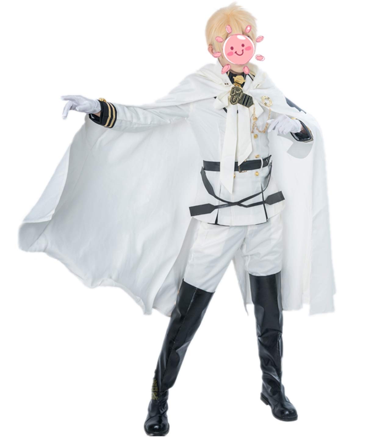 Seraph of the End Cosplay Mikaela Hyakuya Cosplay Costume Halloween Costume Full Set + Wig