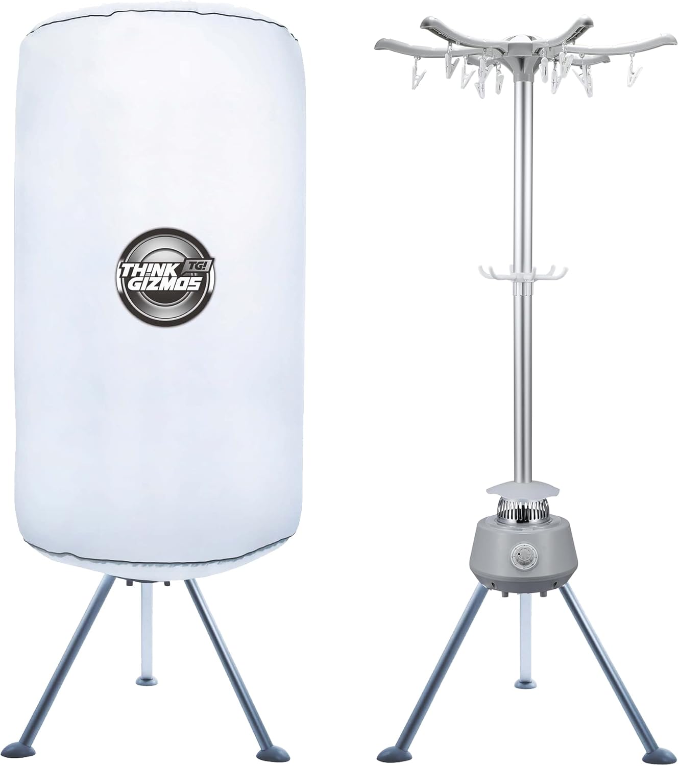 Think Gizmos 1200W Indoor Heated Clothes Dryer Enclosed Drying Pod