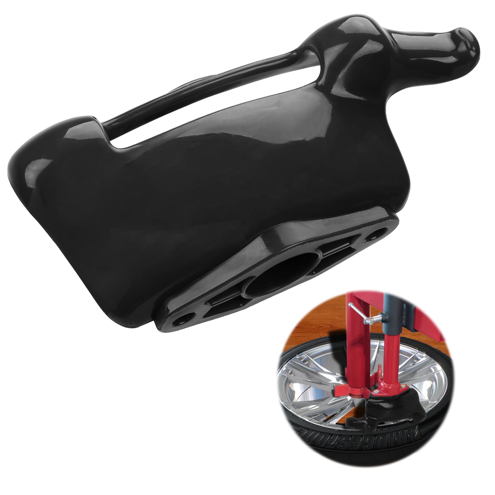 Tire Changer Duck Head, Tire Machine Mount Demount Duck Tool for Hunter Tire Changer, Compatible with Manual Harbor Freight Tire Changer, Heavy-Duty Nylon Plastic, Black