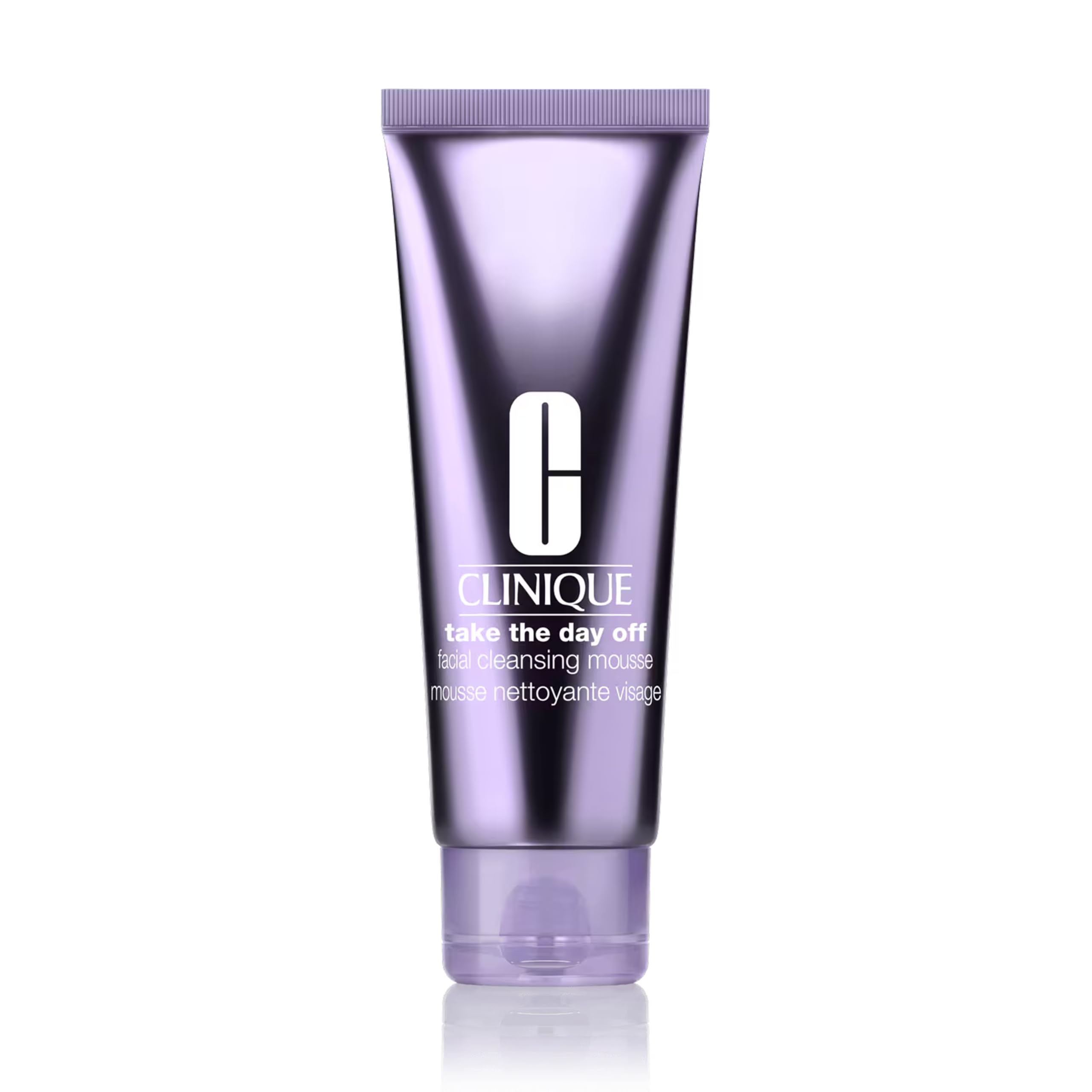 Clinique Take The Day Off Mousse Nettoyante Visage Acide Hyaluronique + Glycérine | Dissout Impuretés, Écran Solaire et Pollution, 125 ml