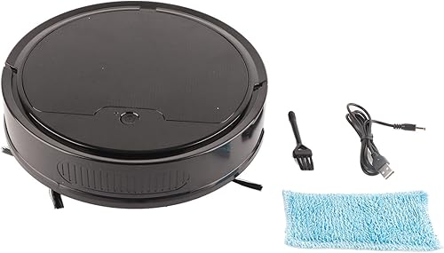 TOPINCN Robot aspirador, robot aspirador de barrido 9W 3.7V APP Control automático con caja de polvo de 13.5 fl oz, potente aspirador robótico de