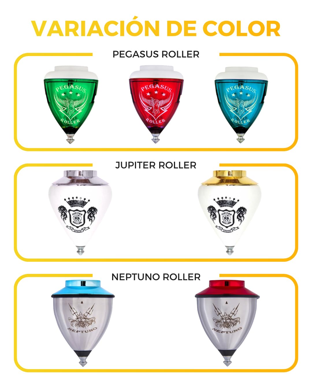 Xtreme - Pack de Tres Trompos Gold Star (Space 008000047)