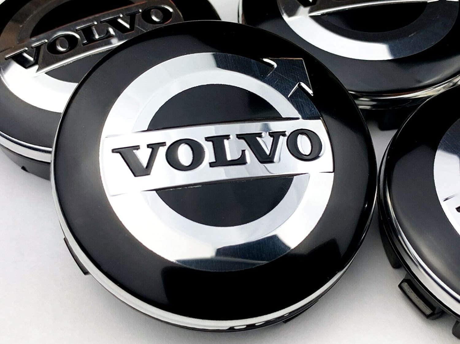 Coprimozzo 4 PZ 60mm per Volvo V40 V60 V90 S60 S40 V70 XC70 XC60 XC90 Coprimozzo per Mozzo Centrale per Auto Cerchi per Automatico Copertura Badge Emblem Sticker Tappi per Mozzo Ruota