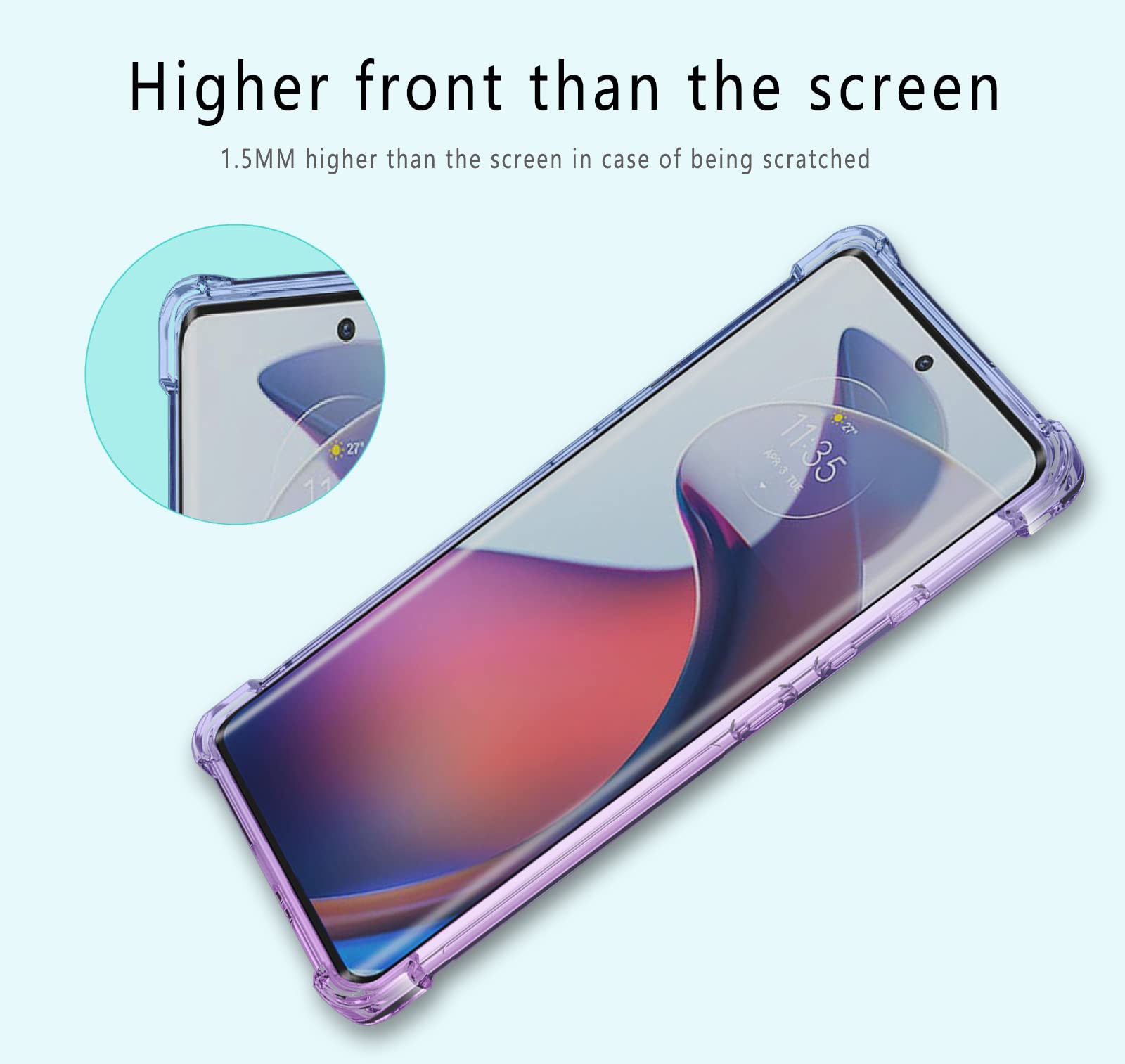 HAOYE Cover per Motorola Edge 40 PRO, Stile di Pittura a