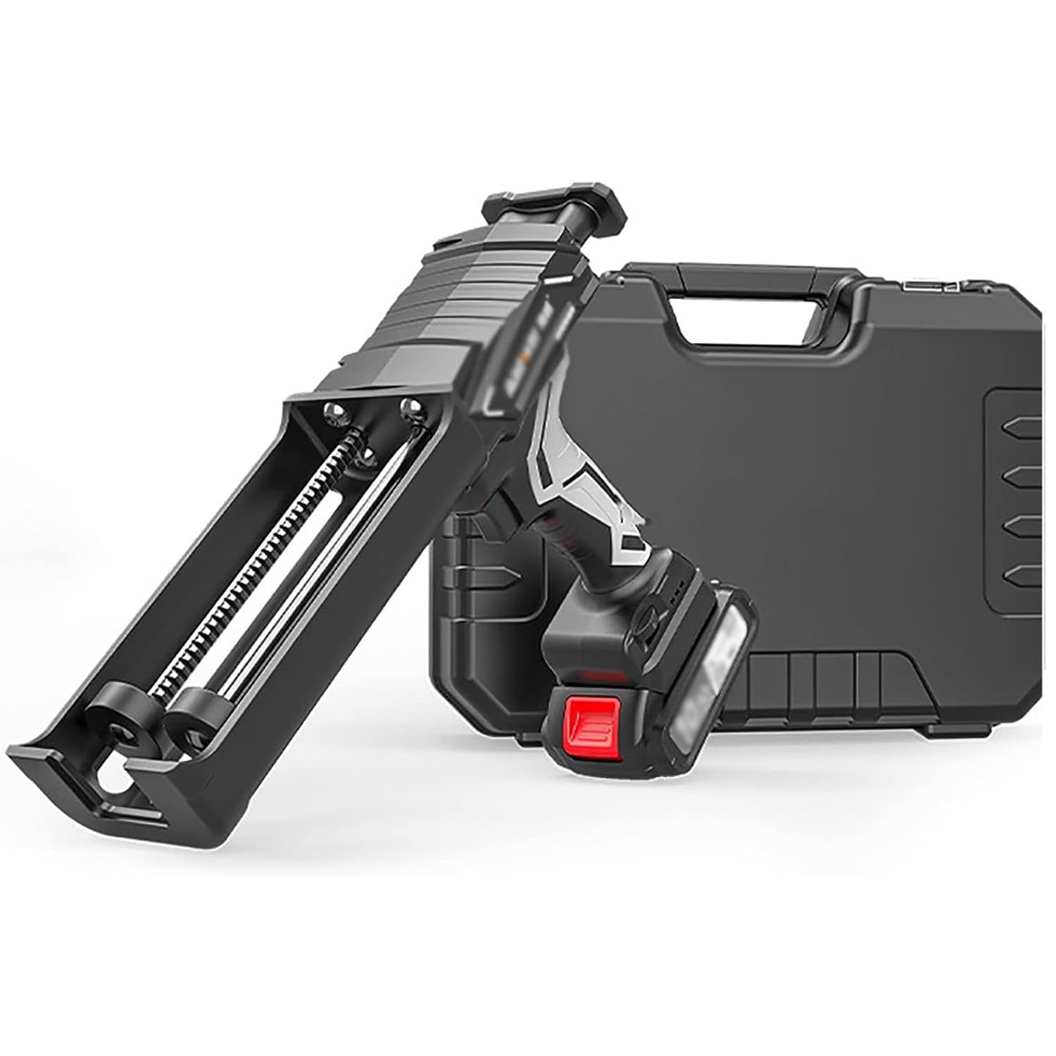 Pistolet À Calfeutrer Électrique, Pistolet À Calfeutrer Sans Fil, Avec Batterie Li 2,0 Ah, Lumière LED, 6 Vitesses Réglables, Fonction Régulateur De Vitesse, Affichage De La Batterie, Pour Calfeutrage