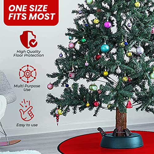 Reversible Christmas Tree Stand Mat - Christmas Tree Floor Protection Mat - Red And Green 30 Inches #TOP3