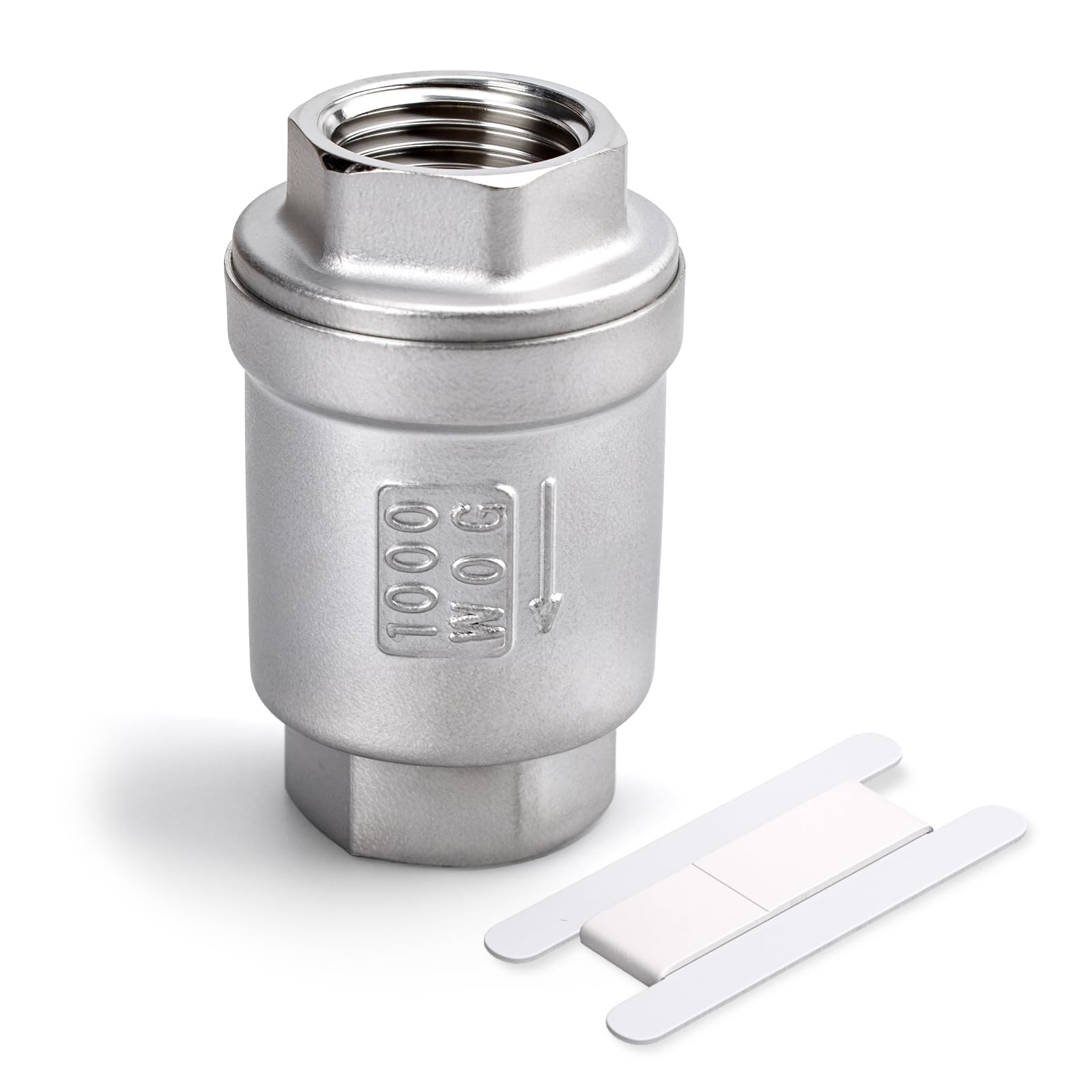 Bwintech 1 clapet anti - retour, 1 "BSP femelle acier inoxydable 304 vertical en ligne clapet à ressort, anti - retour