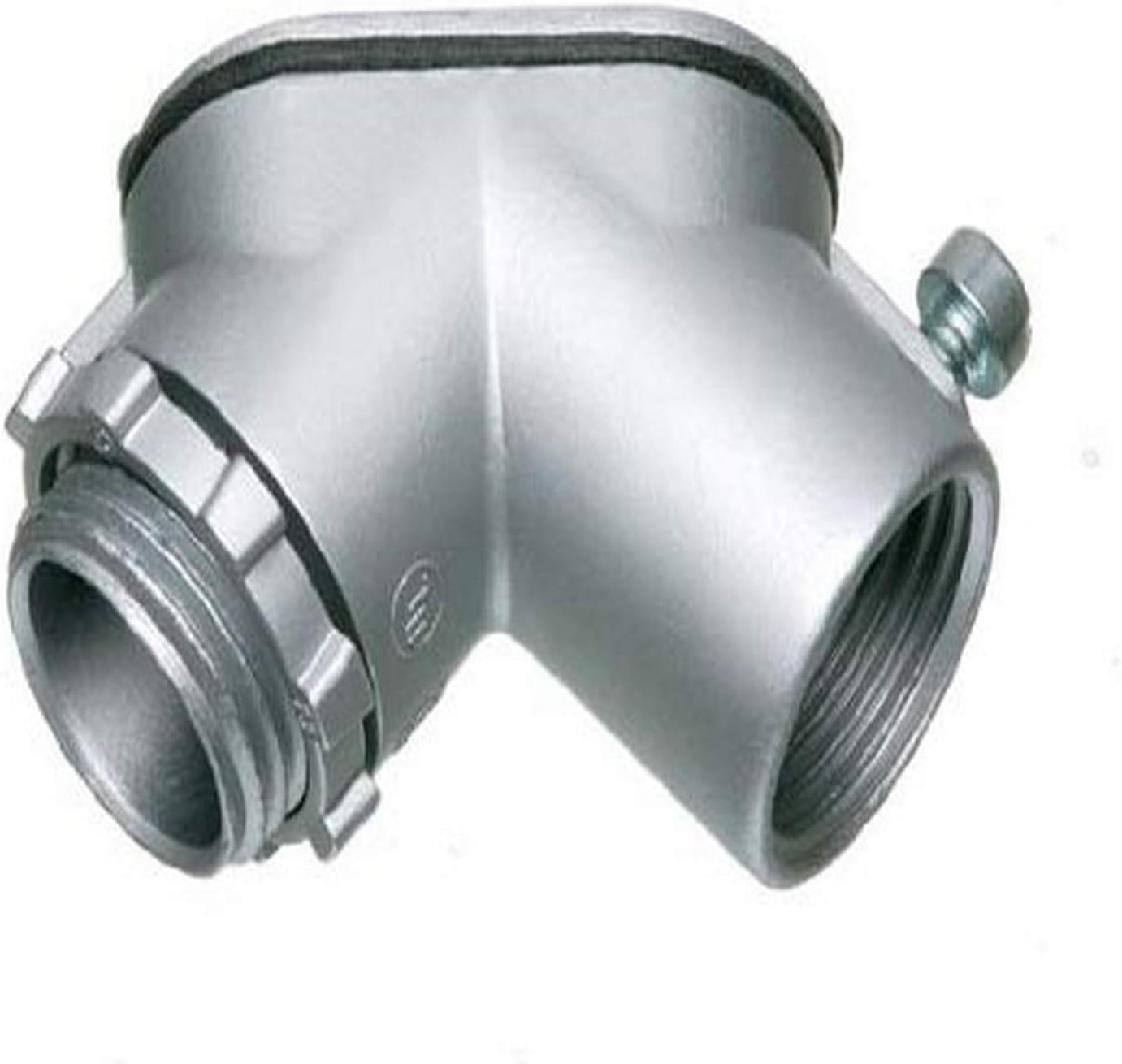 Arlington 9110-1 Combination Threaded Rigid and Set-Screw EMT to Box Pull Elbow, 3/4 Inch
