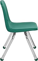 Vista 3 de Factory Direct Partners Sillas apilables FDP, 12 pulgadas, color verde
