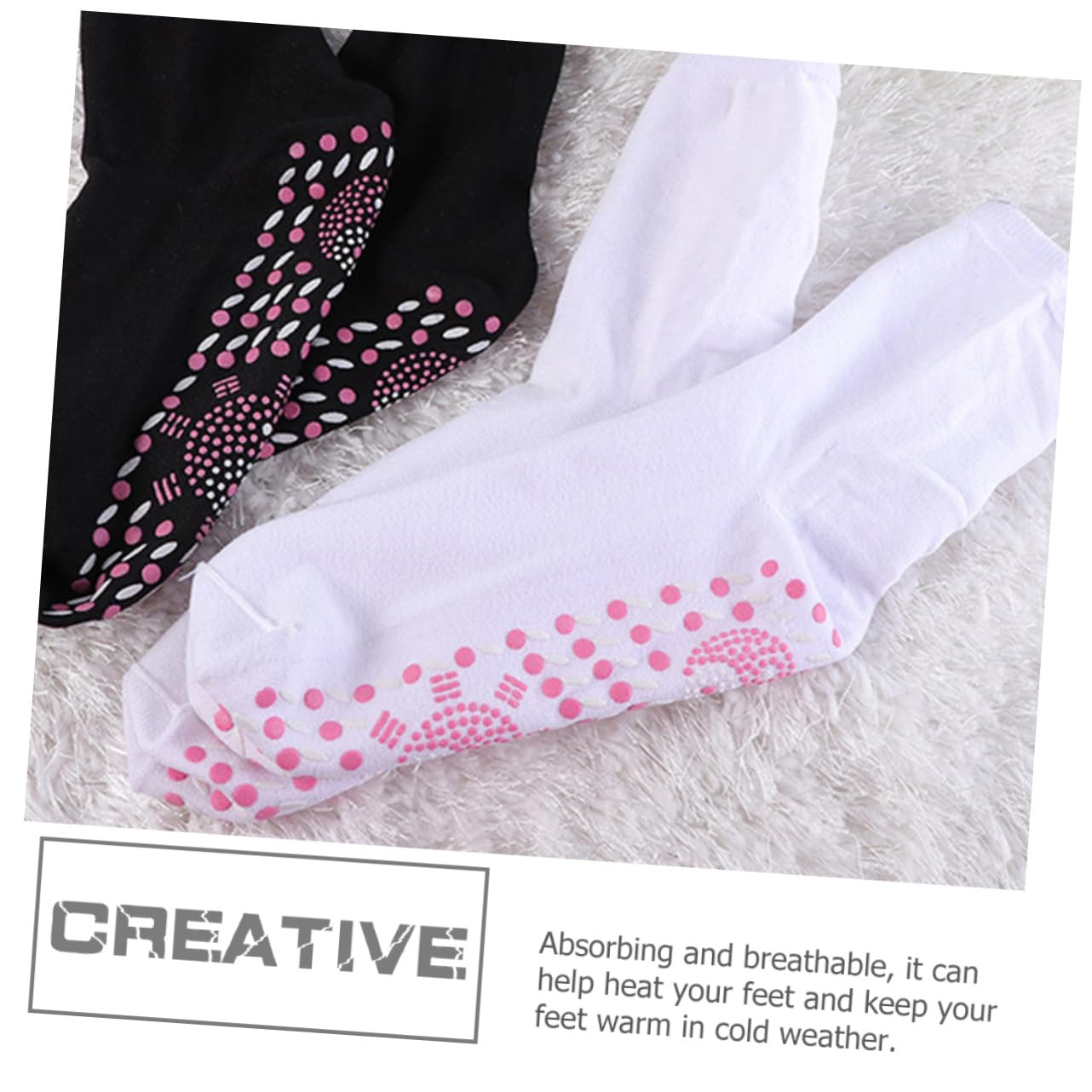 VALICLUD 6 pares Calcetines Térmicos Autocalentables Unisex Invierno Esquí Camping Circulación Cálida Cómoda Ligera
