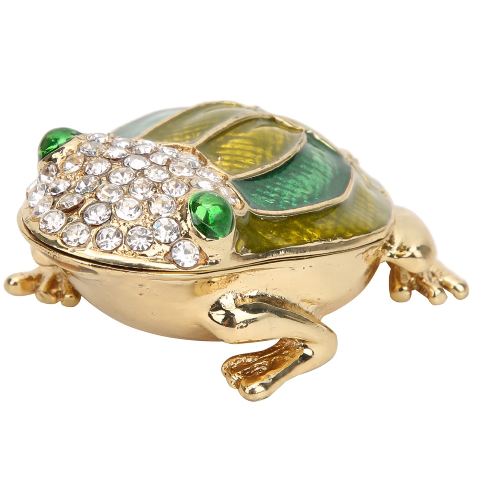 Heepdd Women's Green Trinket Box, Inlaid Enamel Jewelry Organizer, Decorative Figurine Storage Holder For Girls Holiday Party Home Decor Gift Ideas