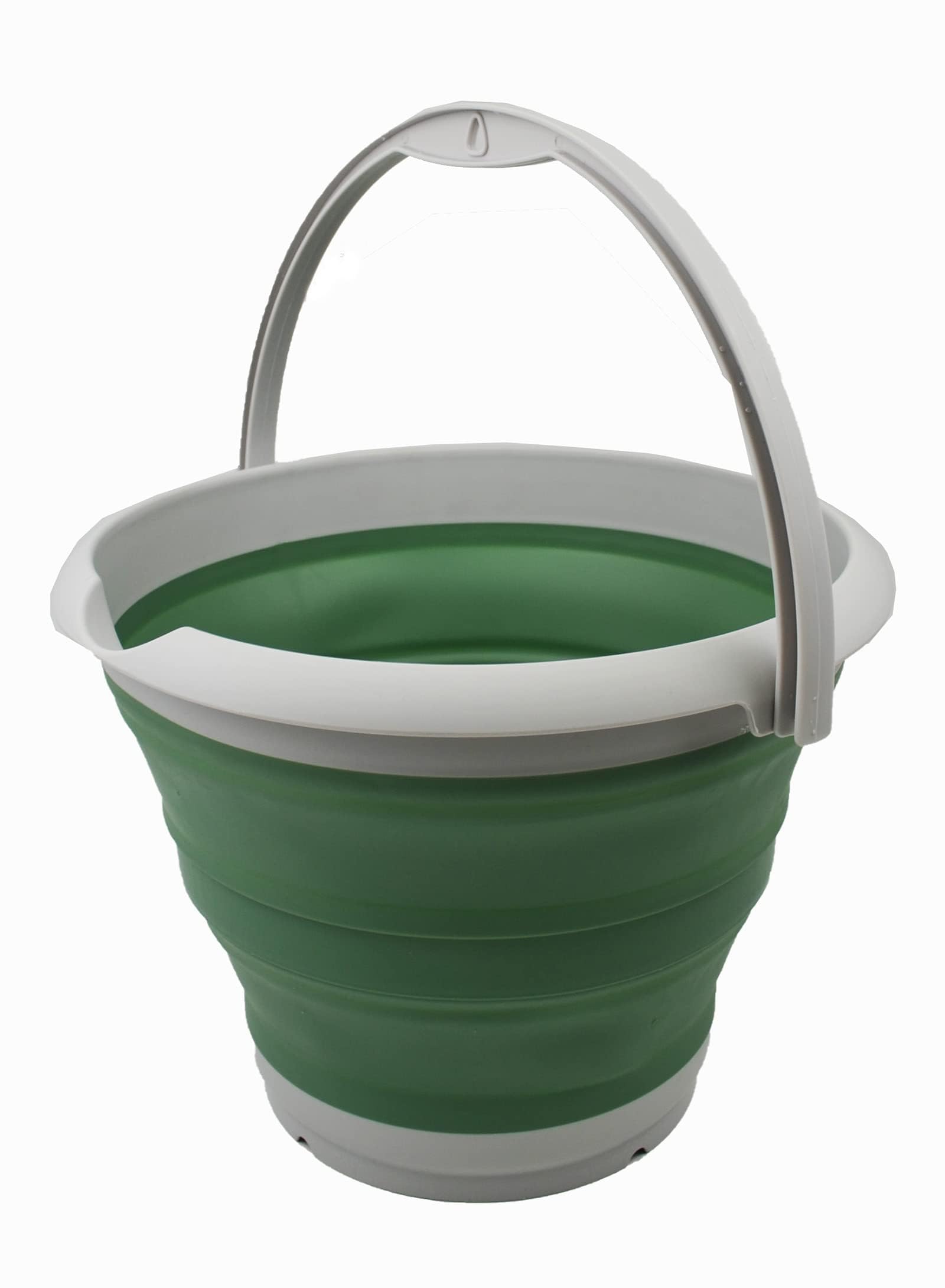 SAMMART 10L Collapsible Fishing Bucket With Locking Lid - Portable, Space Saving Water Pail - View #6