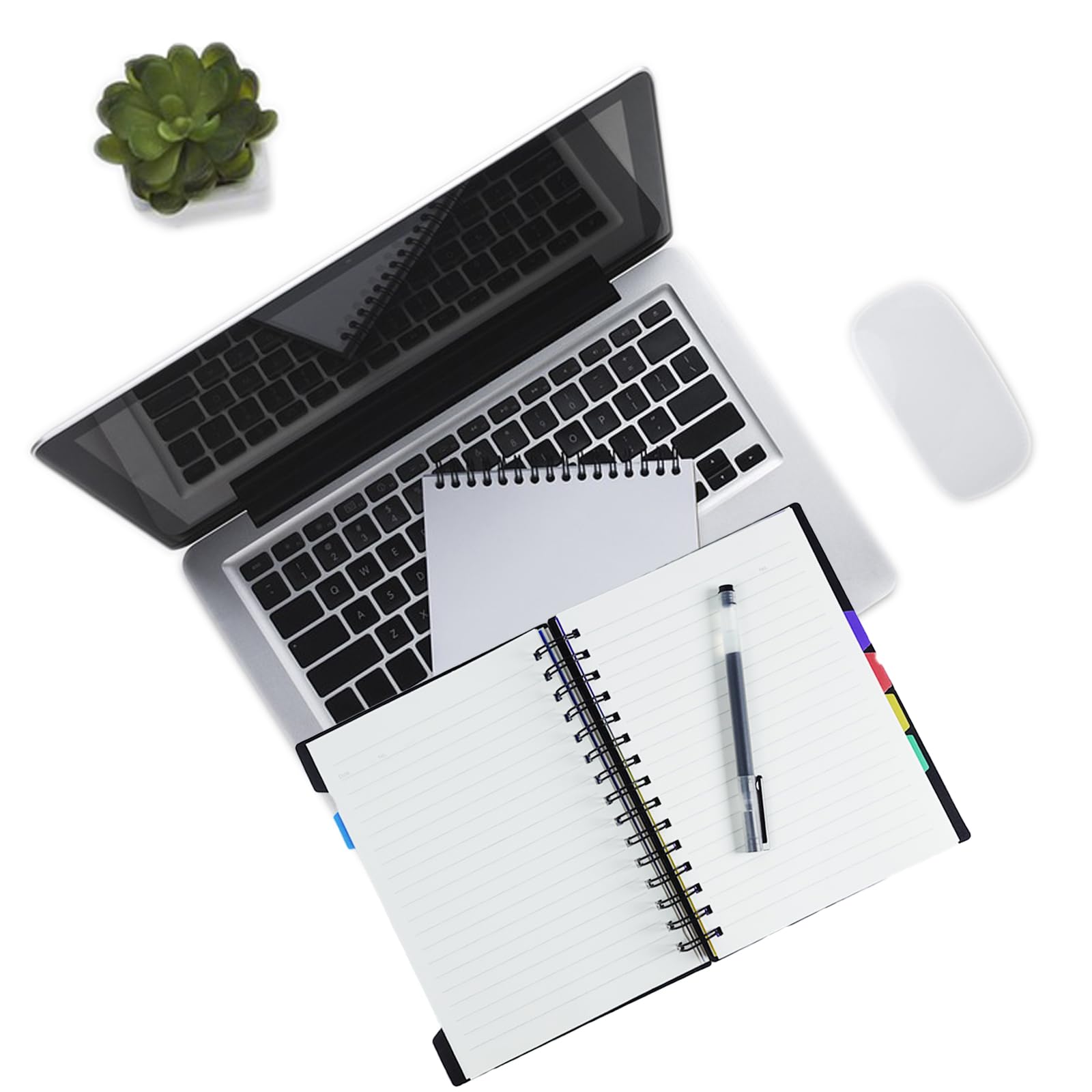 Quaderno A5 Con 5 Divisori Colorati - 240 Pagine, Copertina Rigida, Per Scuola, Ufficio E Appunti - Foto 10