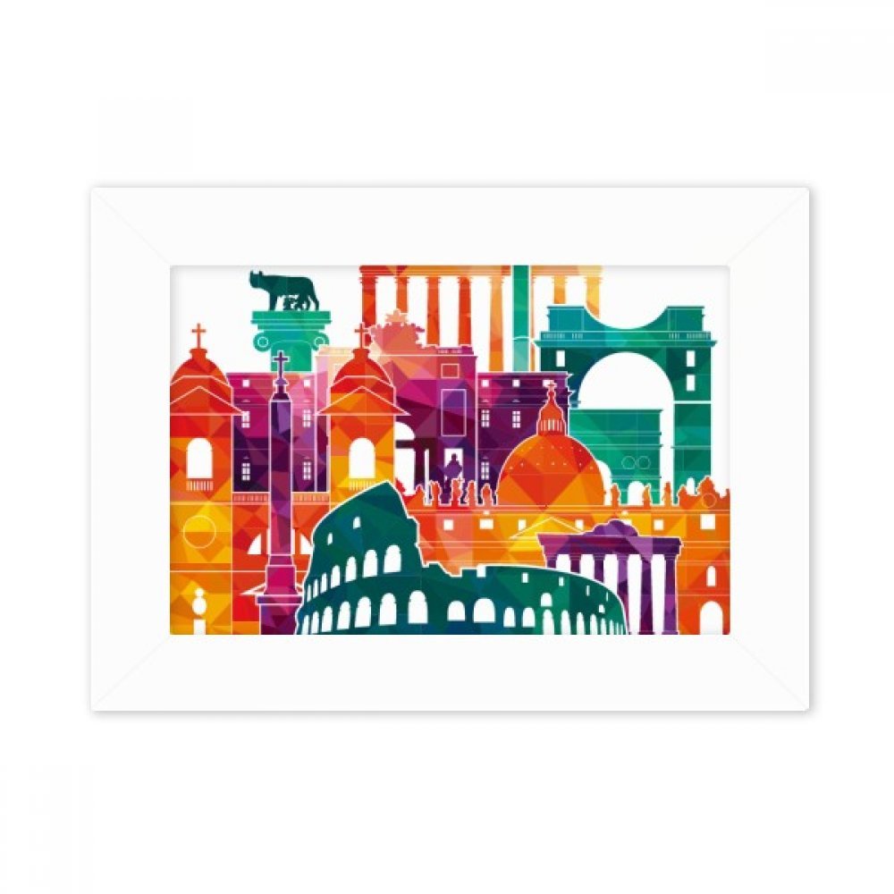 Cadre photo Rome Italie paysage de bureau, cadeau souvenir idéal