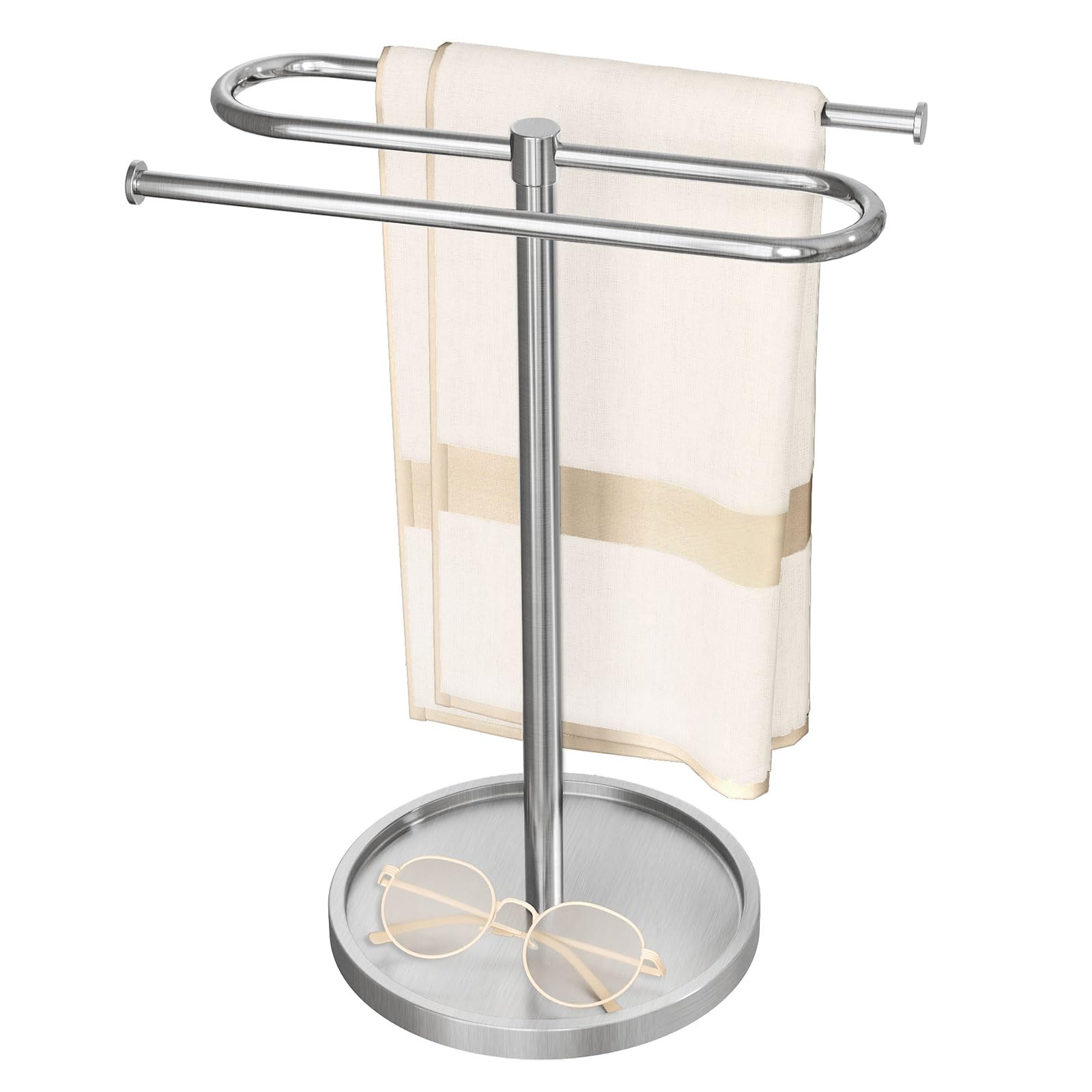 Bethom S-Shape Hand Towel Holder Brushed Nickel