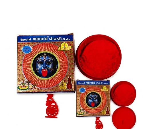 Red Natural Sindoor KumKum Powder for Home Temple, Puja, and Dusehra,Diwali,Laxmi puja,All Hindu Festival Pack of 2