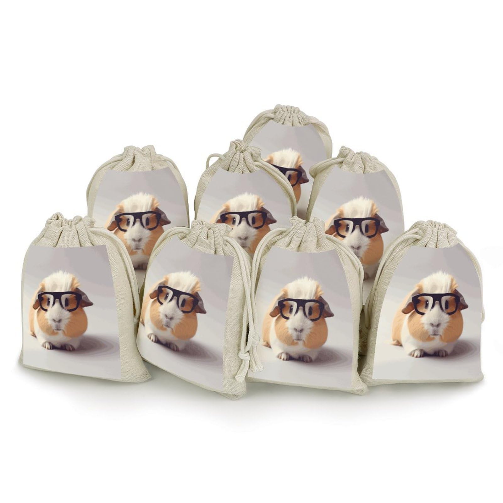 Adfgyerh Style Smiling Bags With Drawstring Reusable,Jewelry Bags 4.9 X 6.7 Inch, Set Of 8,Gift Bags For Party Wedding Storage Home Supplies