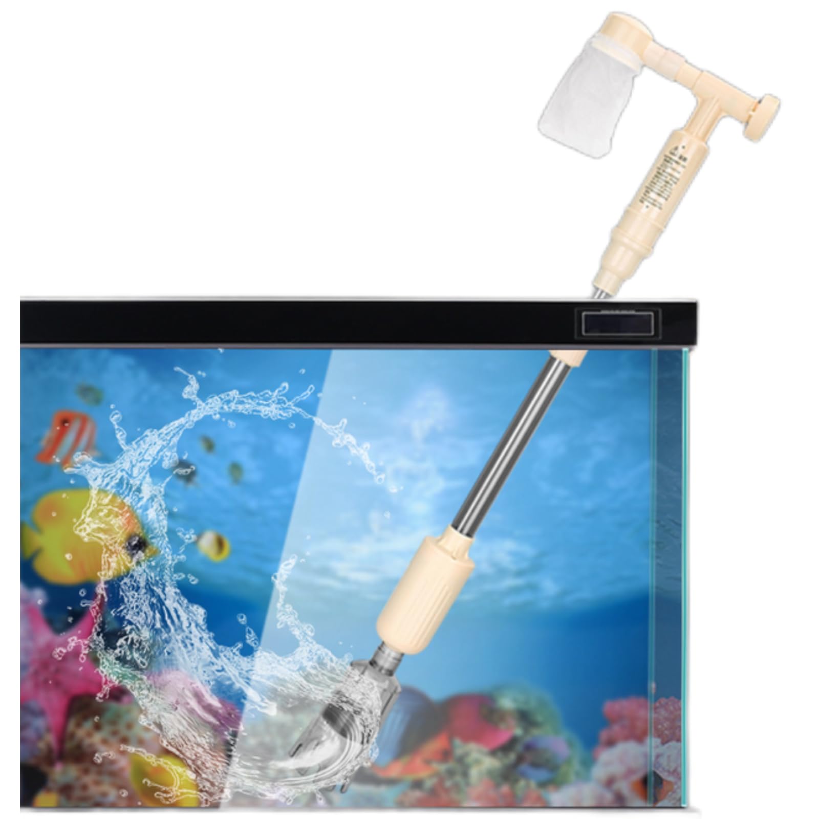 Aquarium Vissen Tank Schoner, 2.5m Vacuüm Sifon Pomp Water Afvoer Wisselaar Grind Schoner Water Filter Sifon Slang met Sifon Pomp en Stroomregelkraan Schakelaar Gate Aquarium Vissen Tank Schoner, 2.5m Vacuüm Sifon Pomp Water Afvoer Wisselaar Grind Schoner Water Filter Sifon Slang met Sifon Pomp en Stroomregelkraan Schakelaar Gate