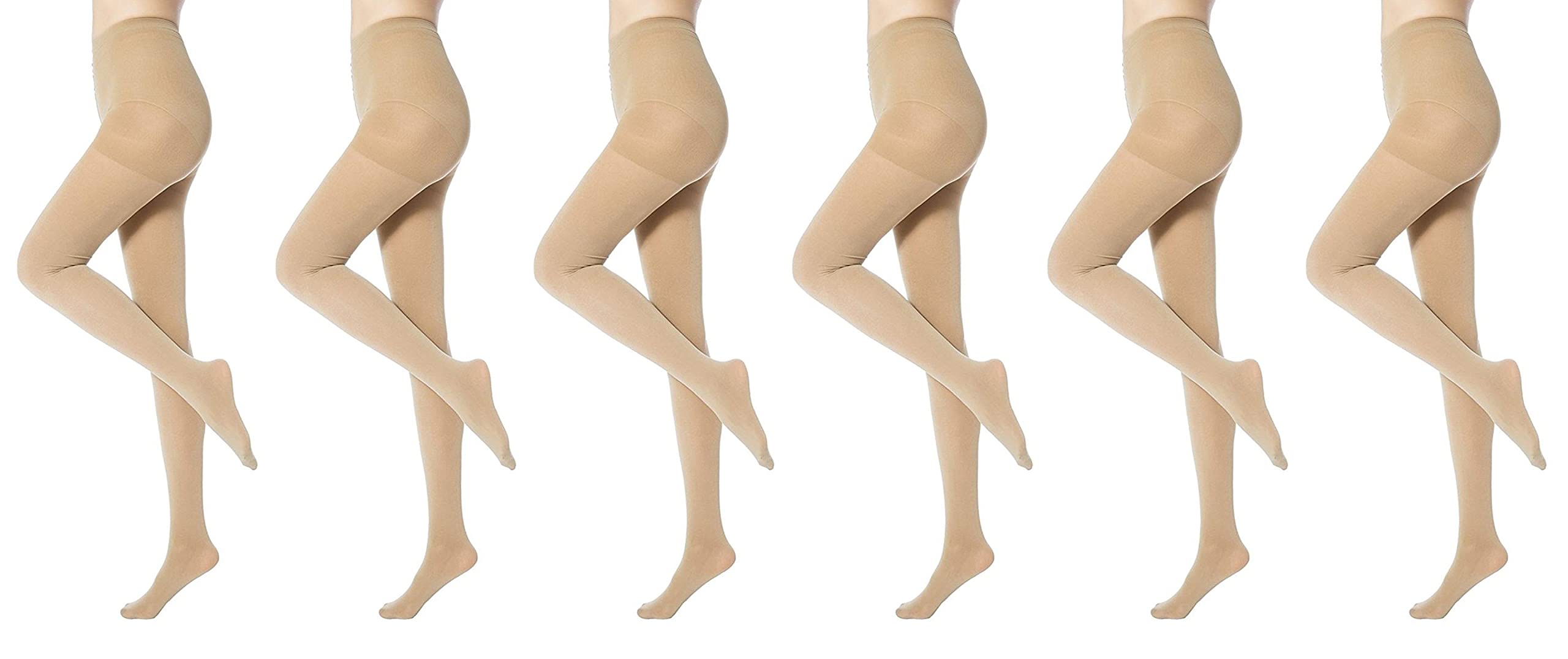 bq Be-QueenBe-Queen Stockings|6 Pairs Women's 20D Sheer Pantyhose|High Waist, Lightweight, Full Length Tights, Reinforced Toe, Free Size, Comfortable & Durable|Perfect for every Occasion