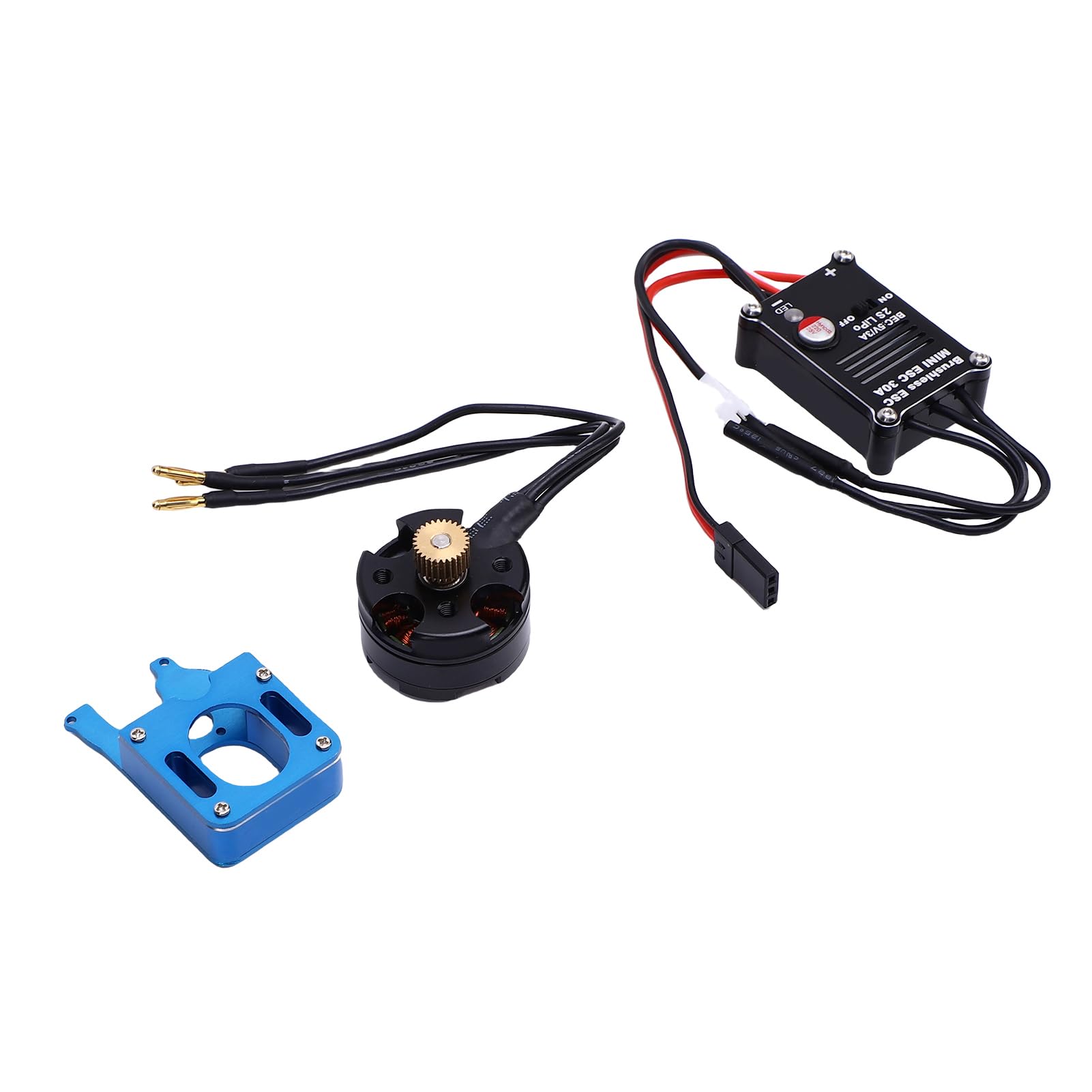 YUYTE Zestaw Silnika Bezszczotkowego RC ESC 2204 2400KV do Samochodów