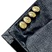 Wemaliyzd Men's Classic Fit Blazer Coat Peak Lapel Suit Jacket Double Breasted Business Fashion Daily Blazer (Navy Blue,42R)