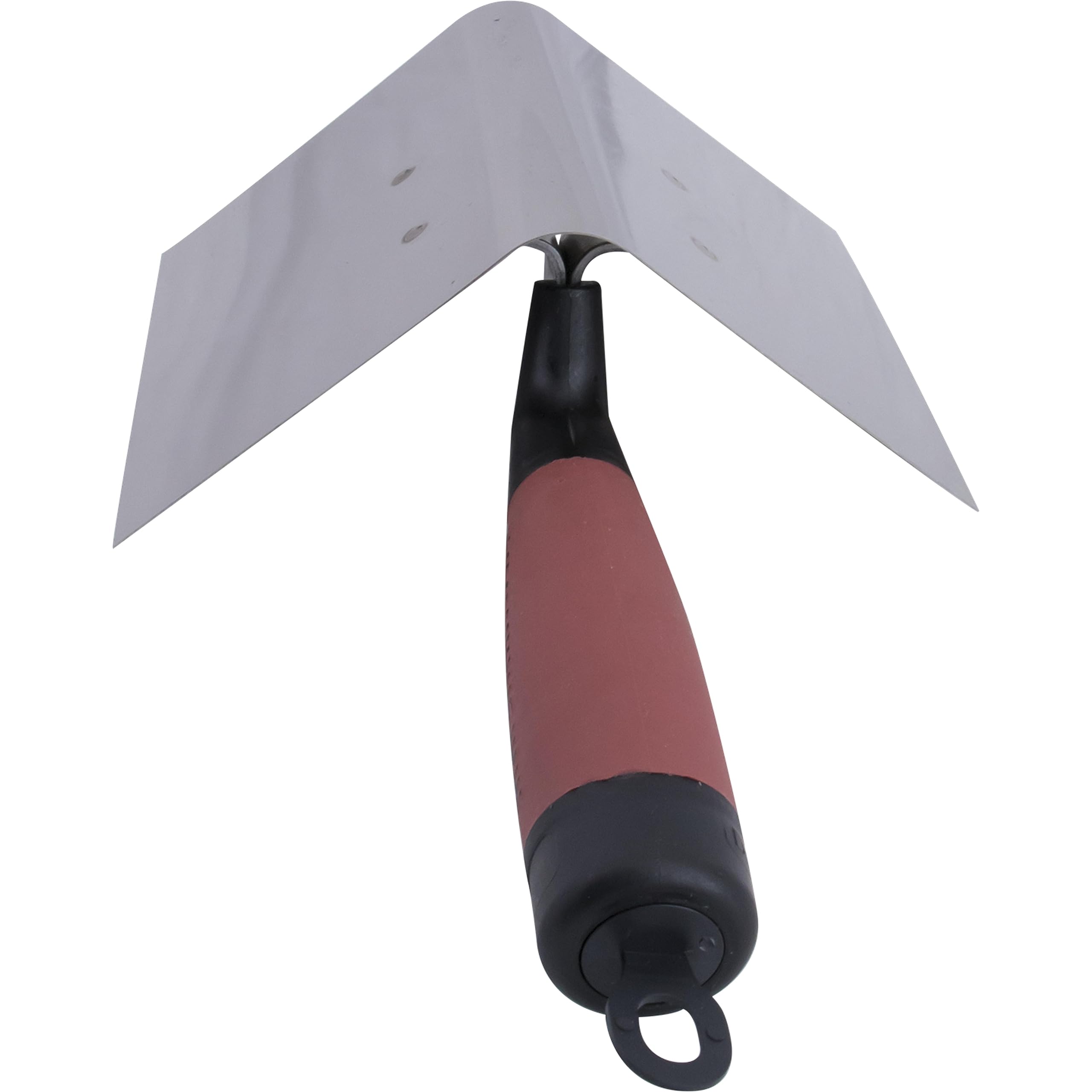 Truelle d'angle intérieur Marshalltown Bullnose avec manche Durasoft, en acier inoxydable, pour le placoplâtre et le plâtre, dimensions : 127x89 mm