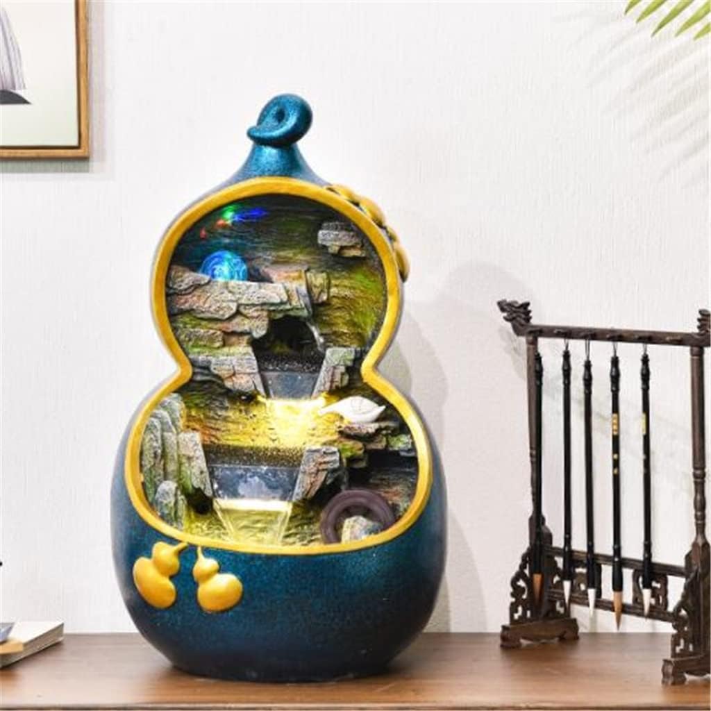 Chinese Gourd Flowing Water Decoration Living Room Office Desktop Decoration Office Living Room Decoration