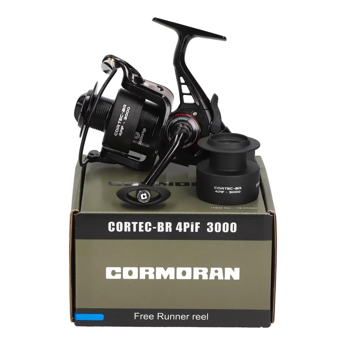 Bundle 2X Cormoran Cortec BR 4PiF 3000 FS Freilaufrolle Set Allroundrollen Freilauf Rollen