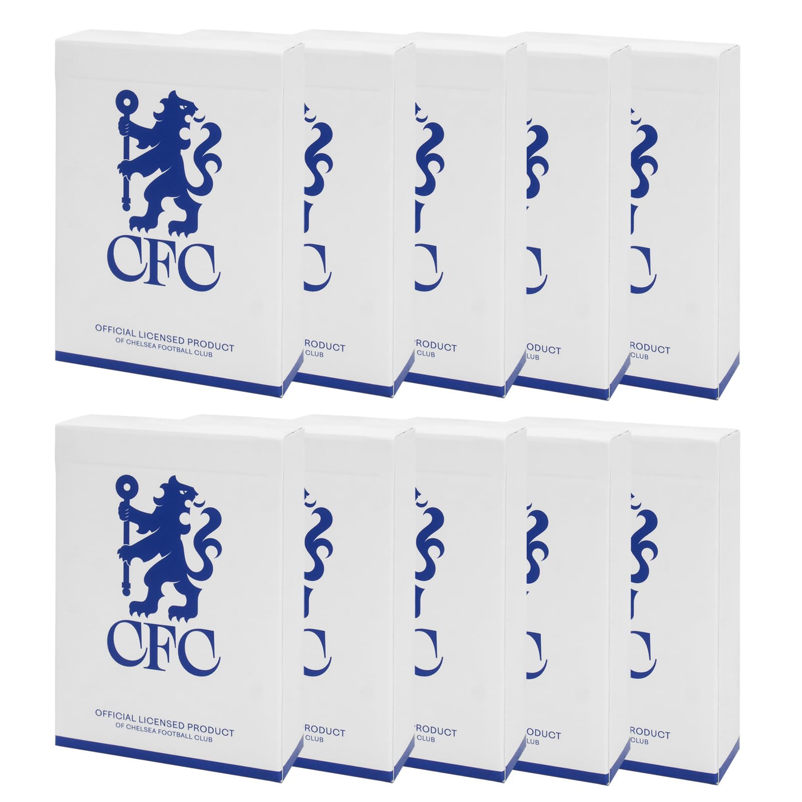 Chelsea Playing Cards - Official Football Gift 52-Card Deck, 10 Pack