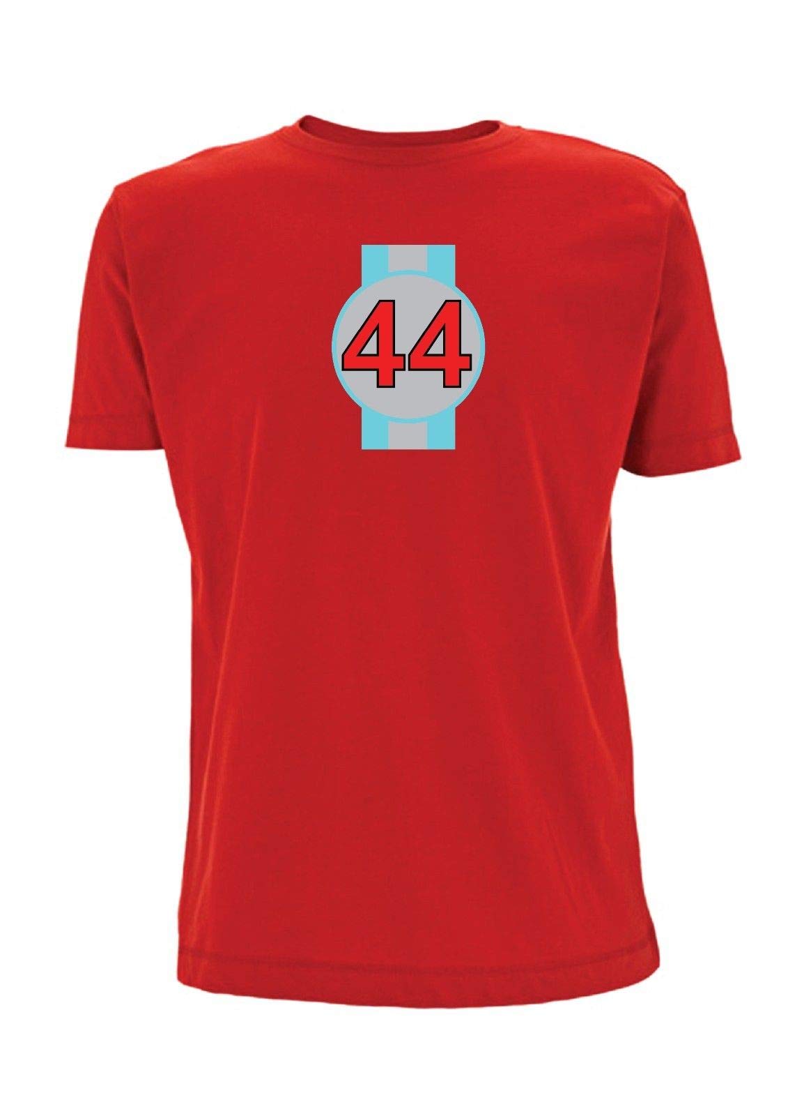 44 F1 T Shirt Lewis Hamilton Number Formula 1 Racing UK Driver World Champion (Medium, Red)