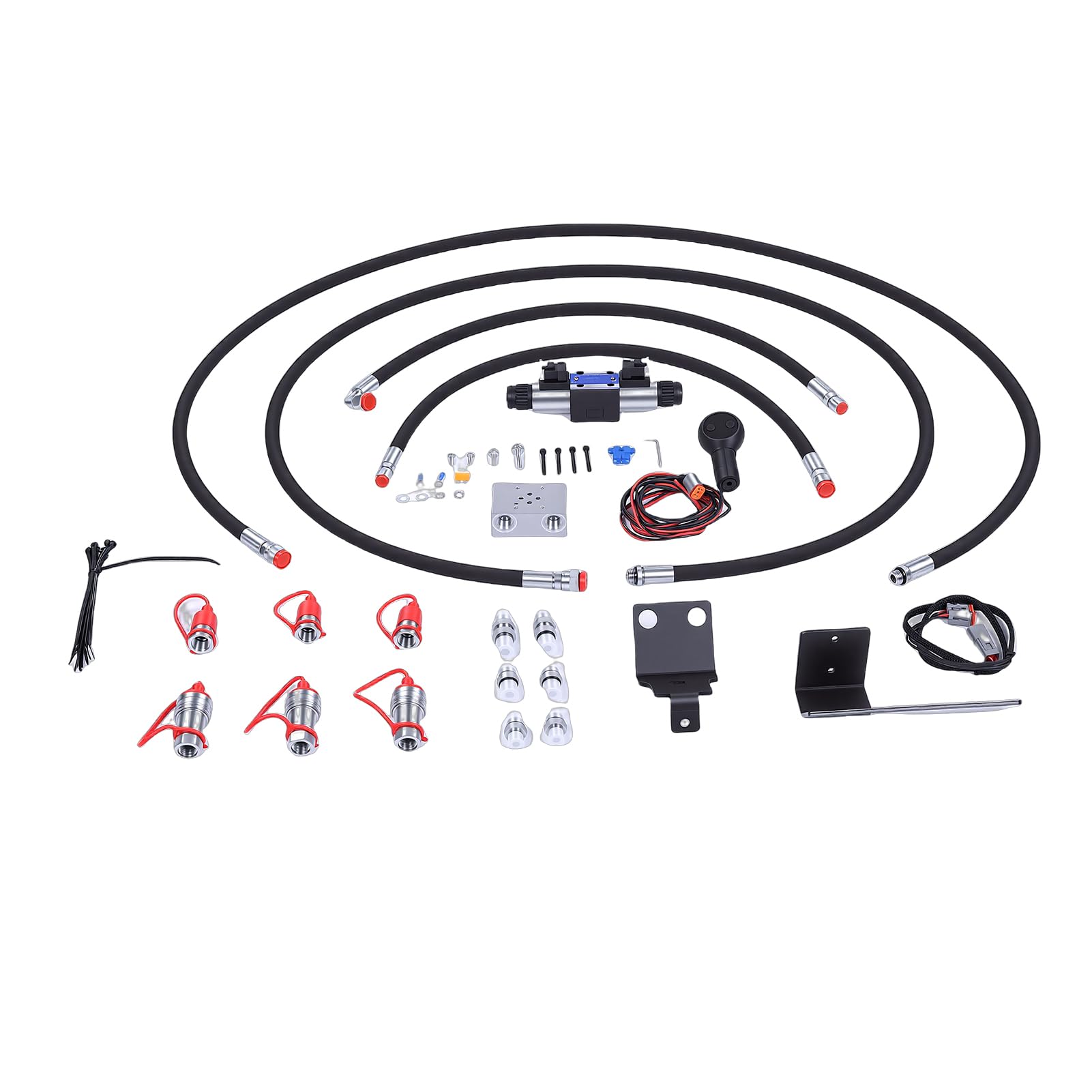 Tnfeeon Kit Valvola Terza Funzione di Controllo Idraulico per Trattori L4600 L4701 con 12V Portata 3000 PSI 15 GPM Facile Installazione per Attrezzature Agricole per Agricoltori