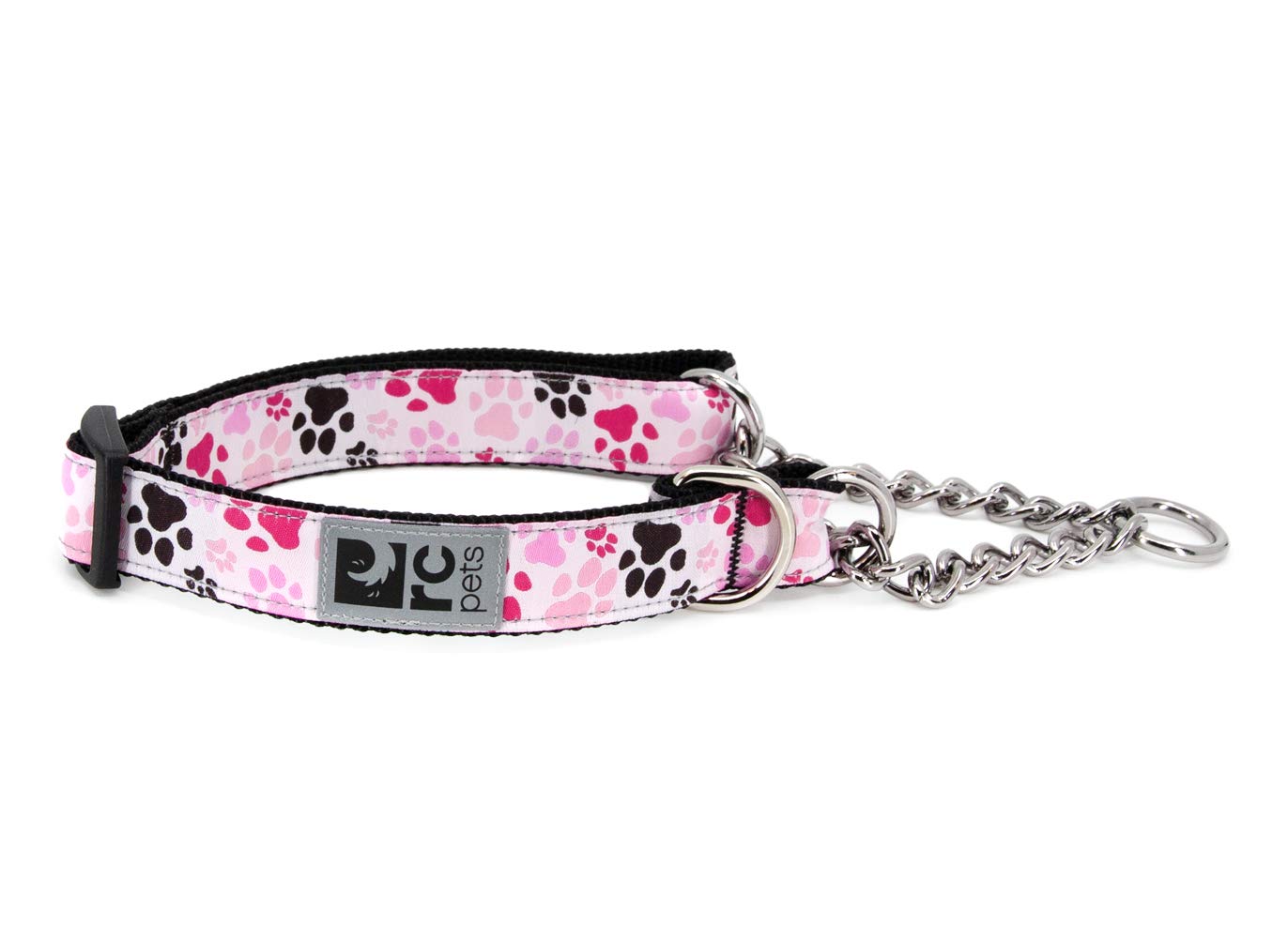 RC Pet Products 3/4-Inch Training Martingale Collar, Medium, 9-14-Inch, Pitter Patter Pink
