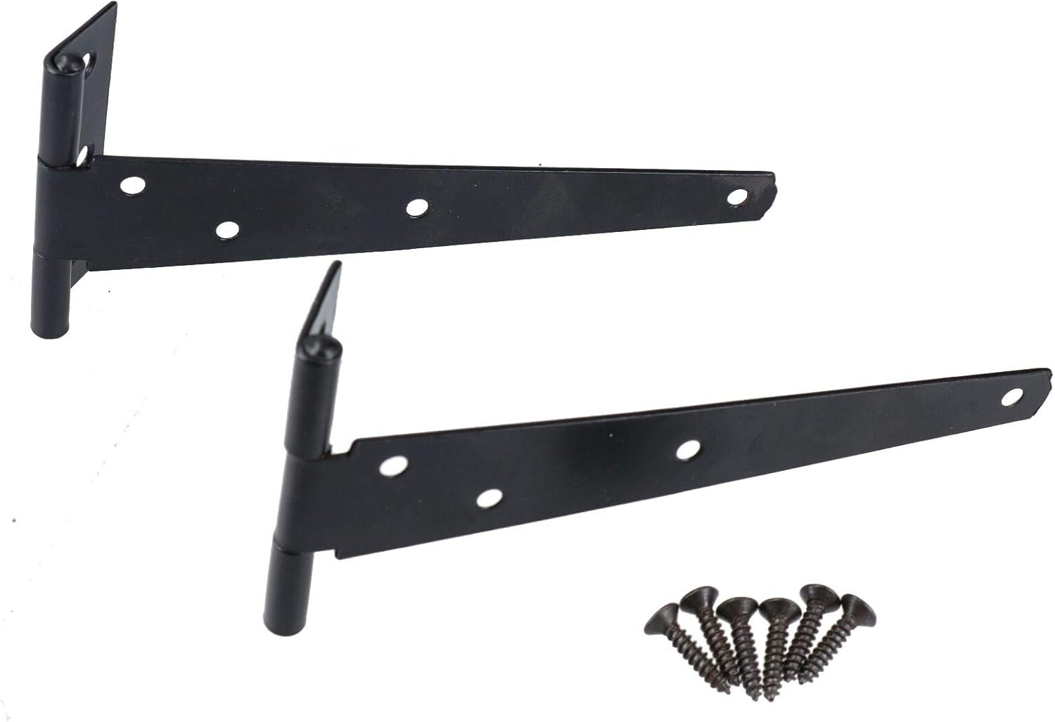 AB Tools 6"/150mm Tee Hinges Shed Door Gate T Strap Hinge Pair with Fixings