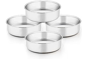 TeamFar 6 Inch Round Cake Pans