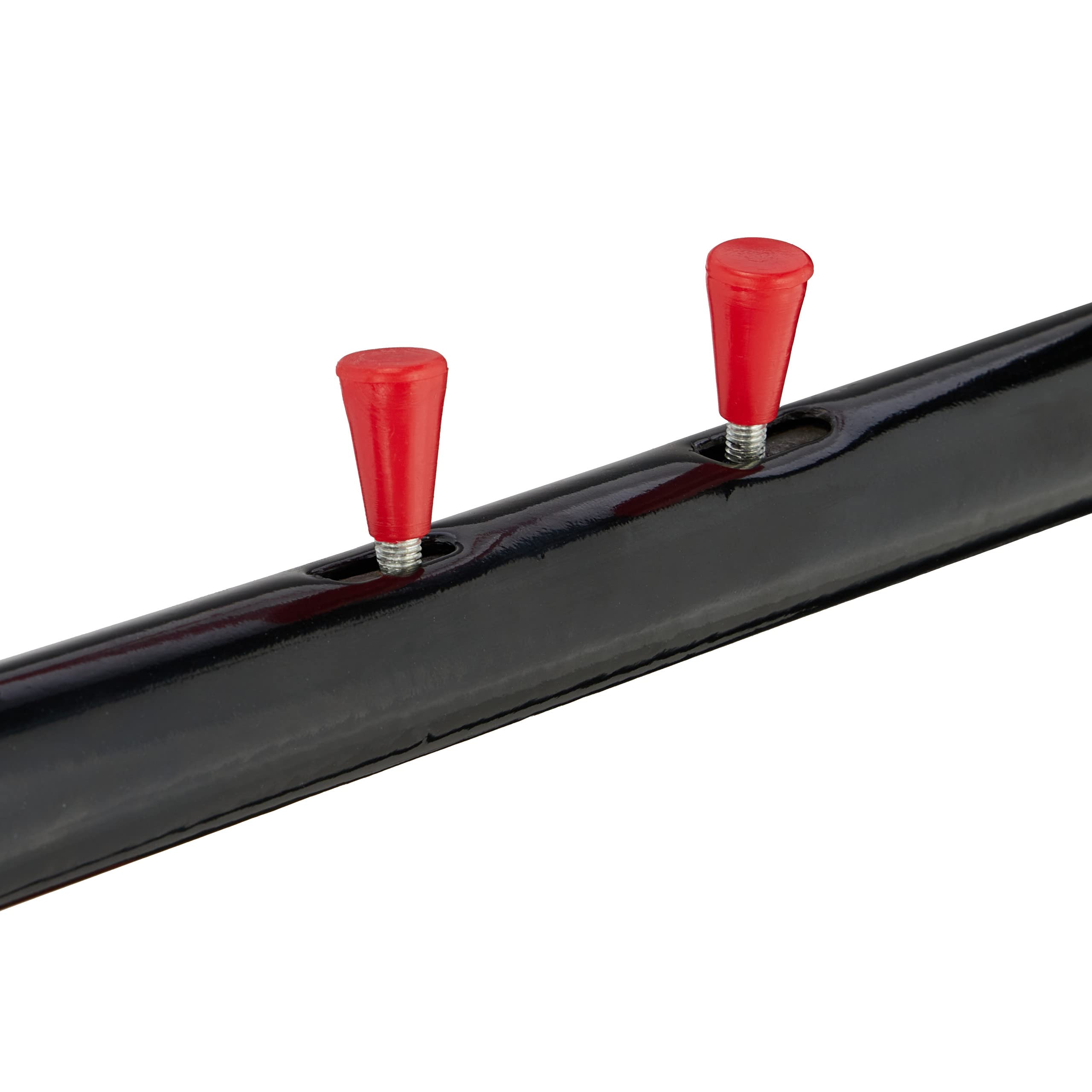 Relaxdays Carretilla Escaleras, Carro Transporte Plegable, máx.200 kg, Ruedas Goma Maciza, Altura Regulable, Negro/Rojo