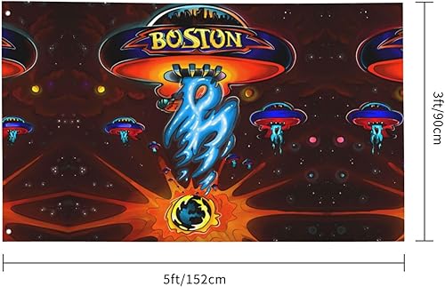 Miniatura 3 de Bandera de jardín con banda de Bostons para exterior, 3 x 5 pies, bandera de animé para patio, decoración de invierno para patio, festival al aire
