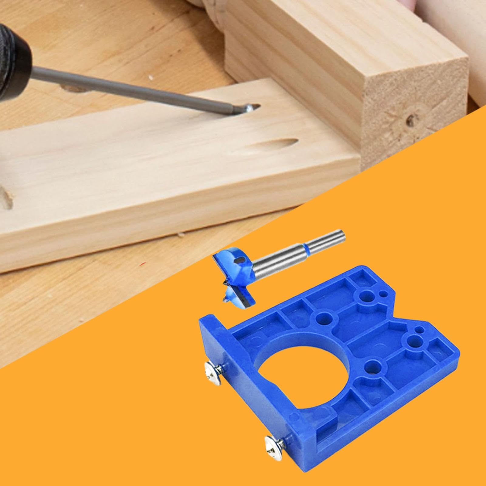 35mm Gabarit De Percage, Gabarit De Charnière D'armoire De Porte Localisateur De Poincon De Charniere Outil Menuiserie 93648880