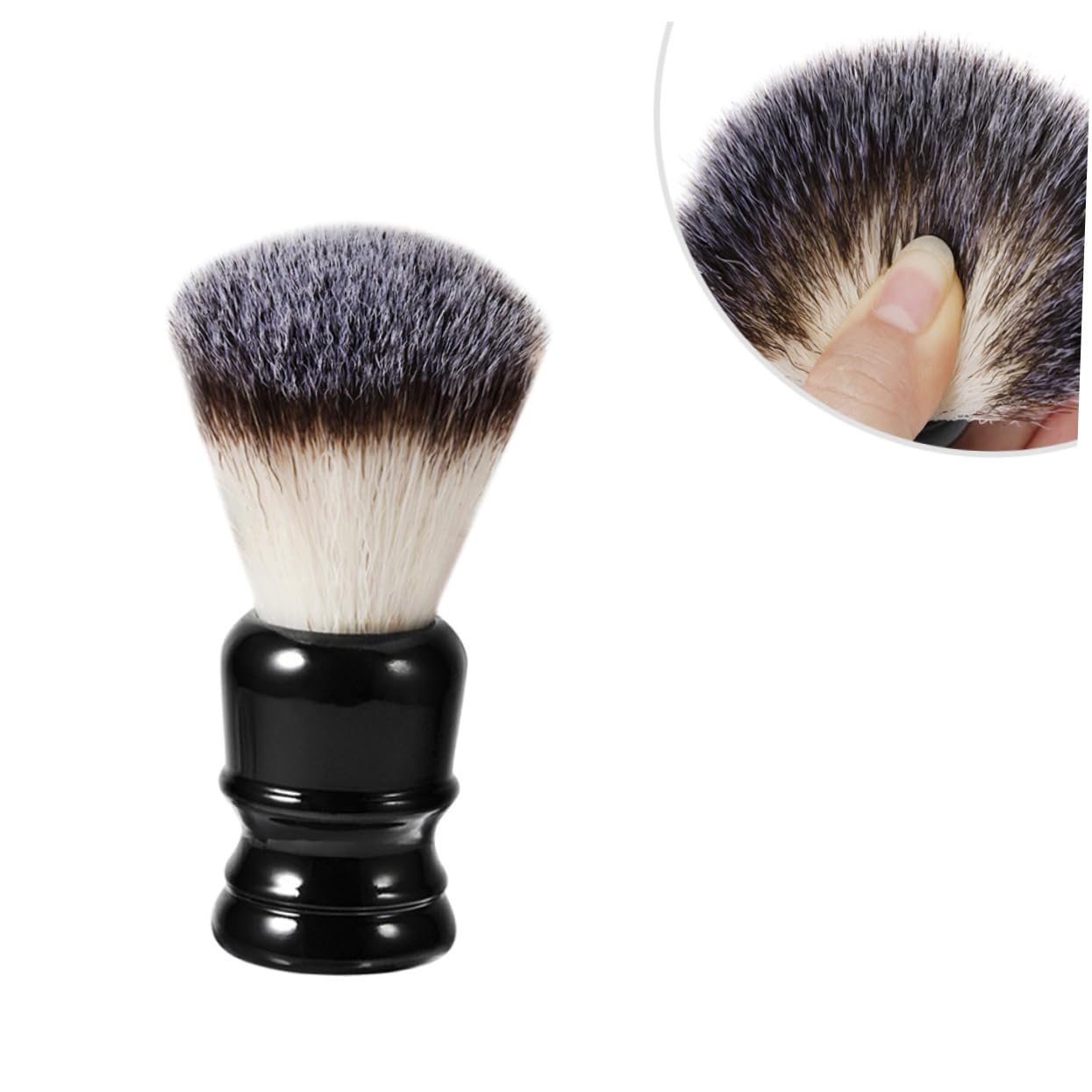 MAGICLULU Kit Per La Della Barba Da Uomo 3 Pezzi Setole in Nylon Manico Nero Per La Pulizia E Lo Styling Della Barba