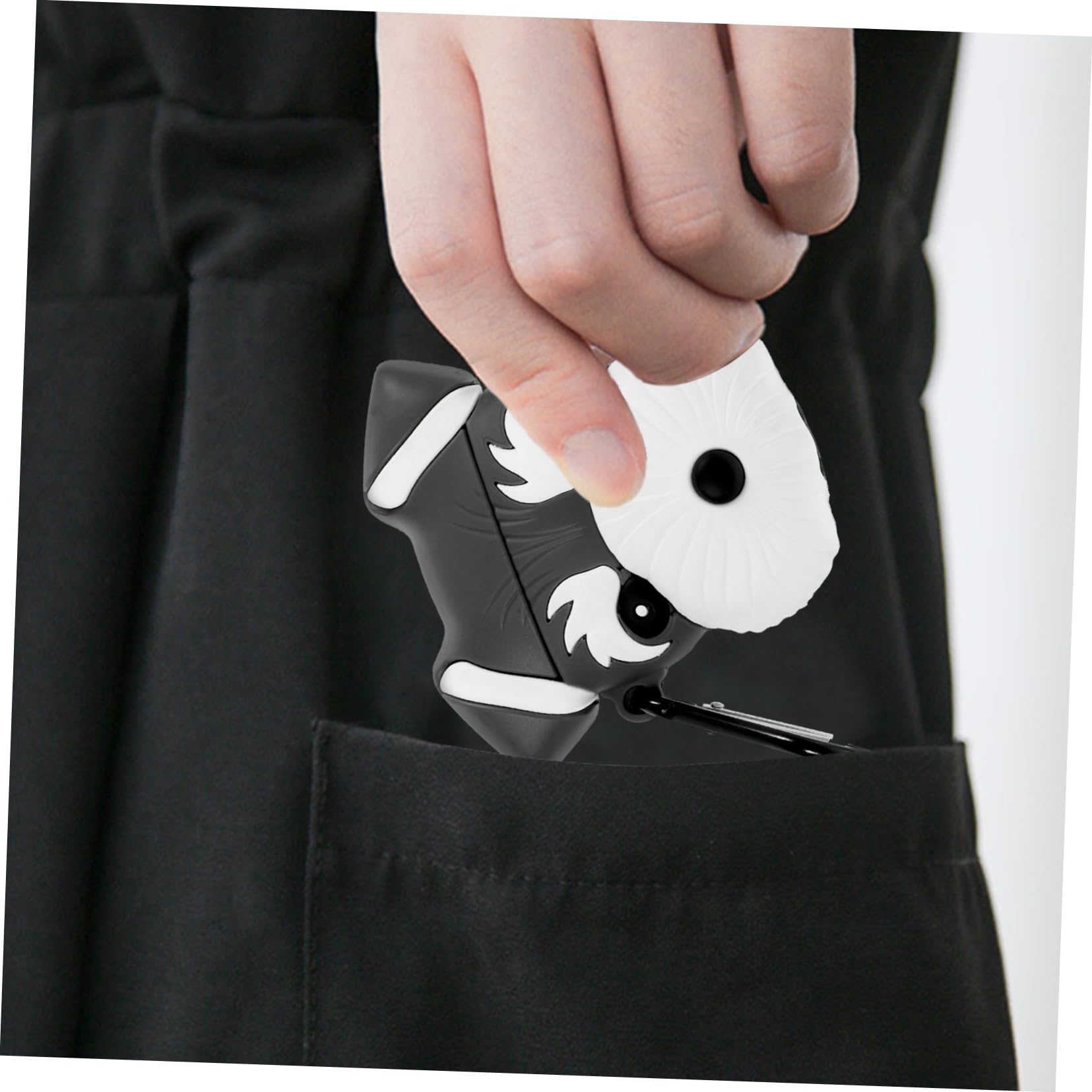DOITOOL 3piezas Funda De Silicona para Auriculares Inalámbricos Sherry-Dog Protector De Caídas y Golpes Compatible Diseño De Cartoon Incluye Gancho