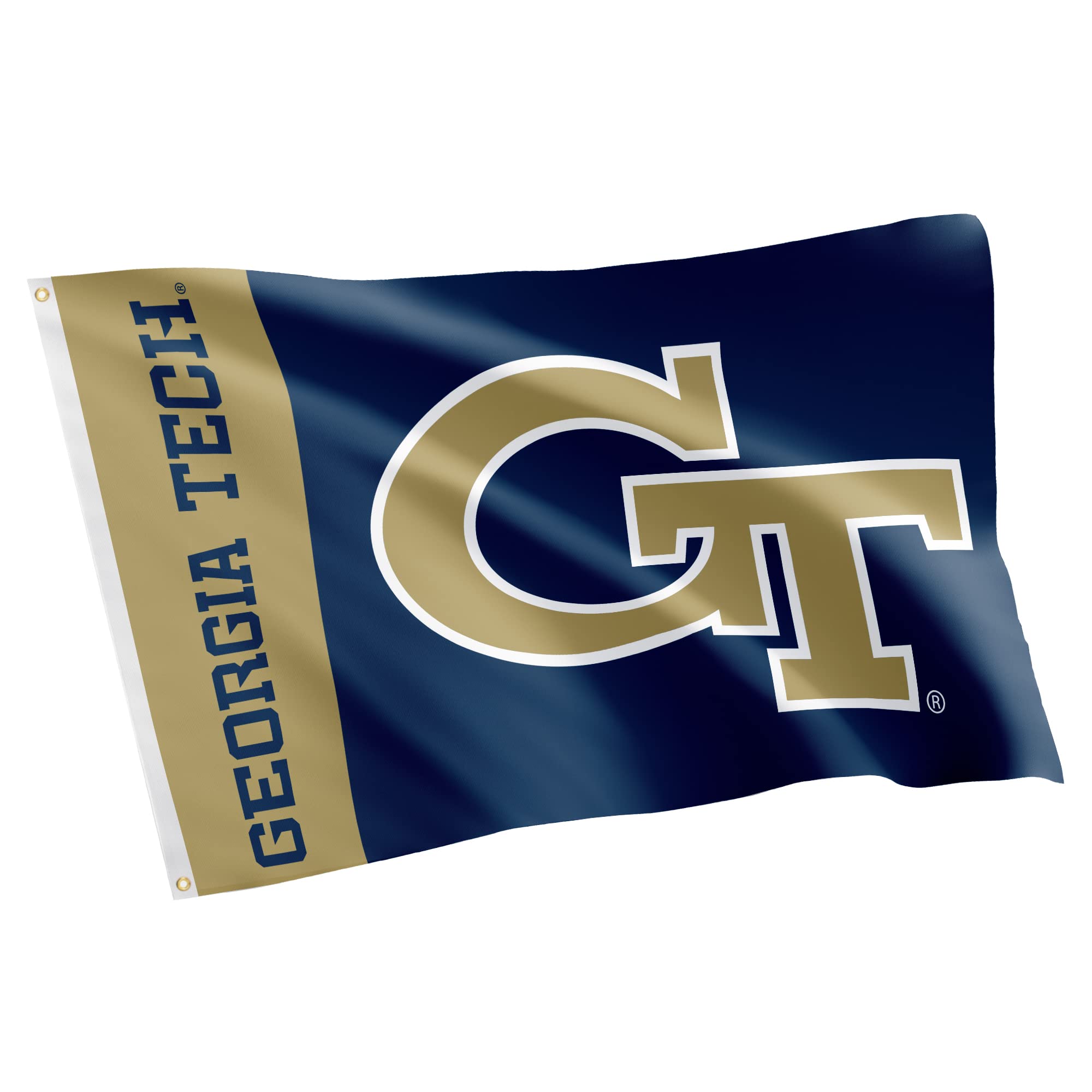 Desert Cactus Georgia Tech Flag Yellow Jackets GT Institute of Technology Banners 100% Polyester Indoor Outdoor 3x5 feet Flags (Team Name)