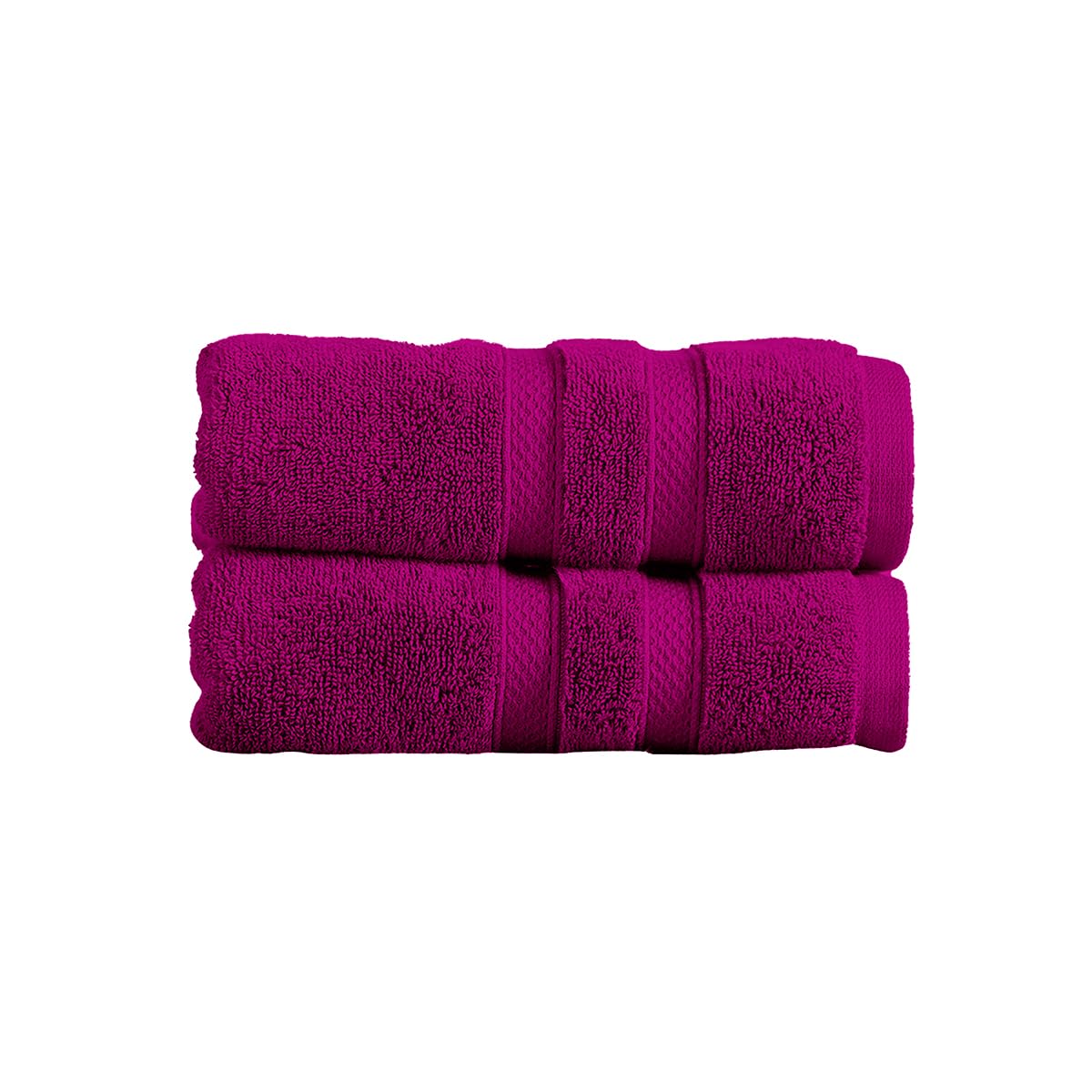 Christy Chroma Bath Towels | Set of 2 | Highly Absorbent Heavyweight 675GSM | Bold and Bright | Soft Velvety Smooth Bathroom Shower Towels | 100% Cotton | Sustainably Made | White — view 112