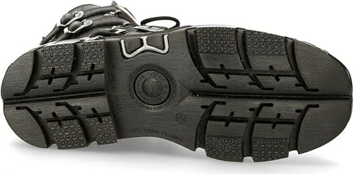 Miniatura 7 de NEW ROCK Botas 591 Flame Metallic Leather Goth punk Biker Fashion