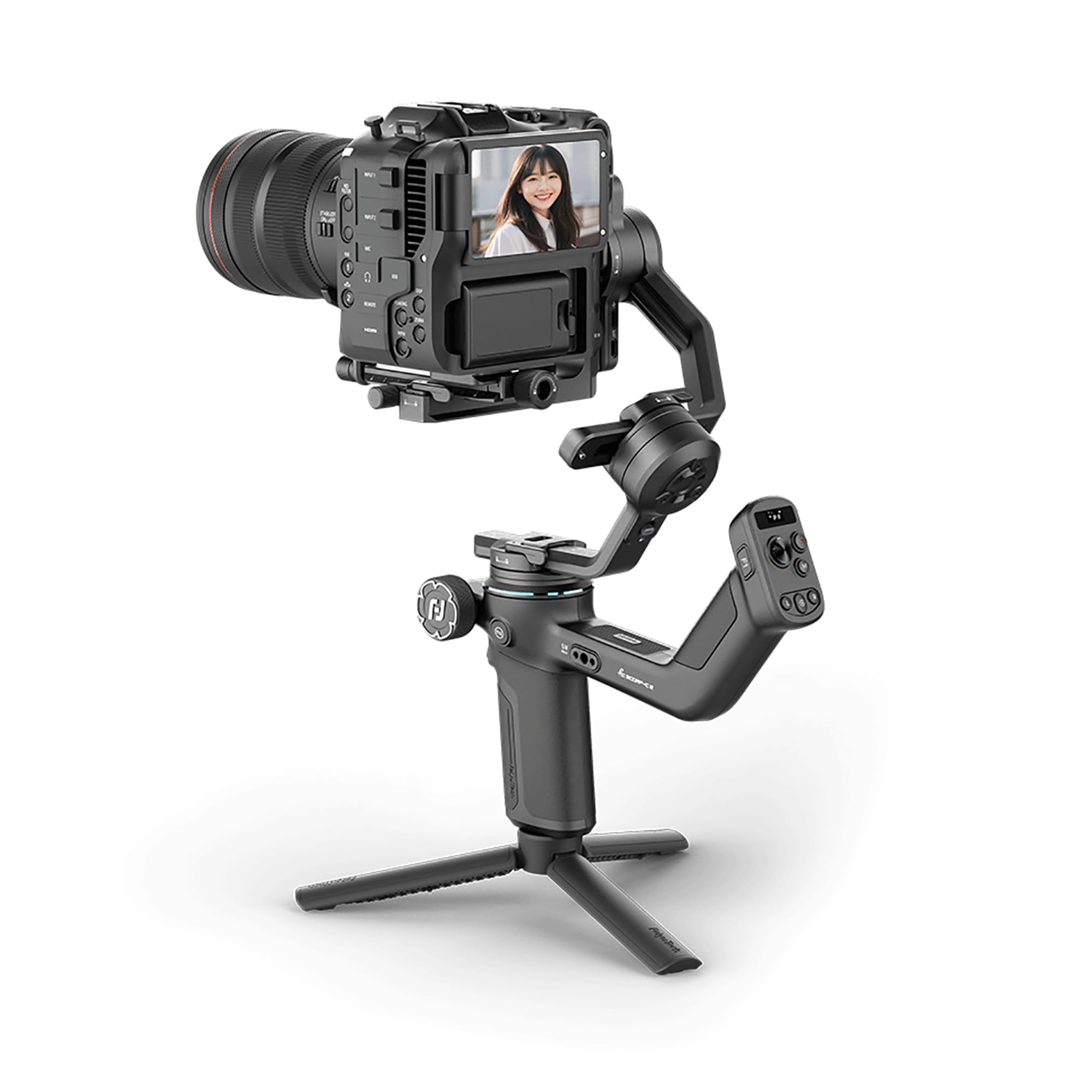 Estabilizador Gimbal FeiyuTech SCORP-C2,Gimbal de rastreamento com IA, carga máxima de