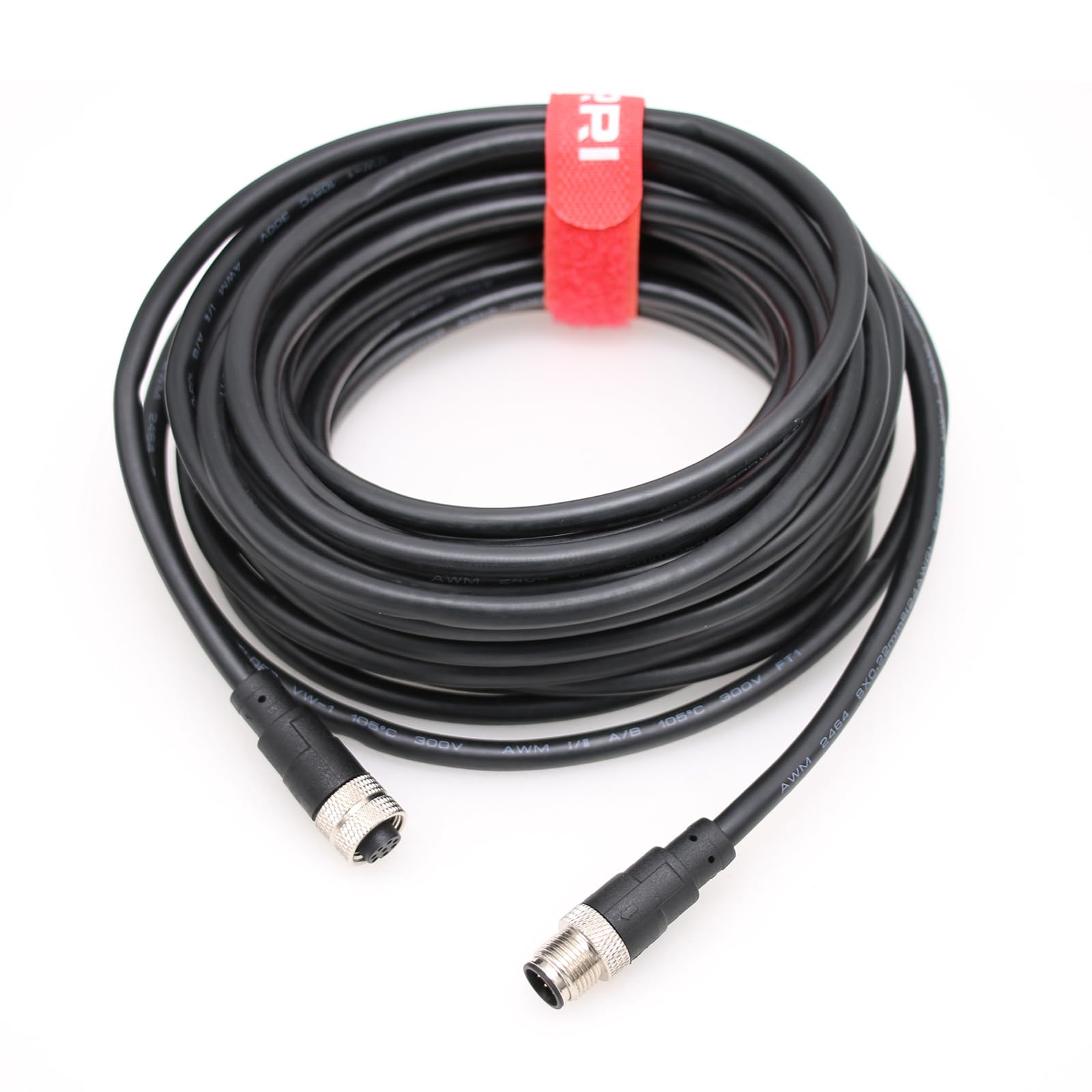 M12 Sensor Cable Aviation 8pin A-Code Male to 8pin Female Extension Cable for Signal Transmission |Smart Sensors |Dual RTD Sensors